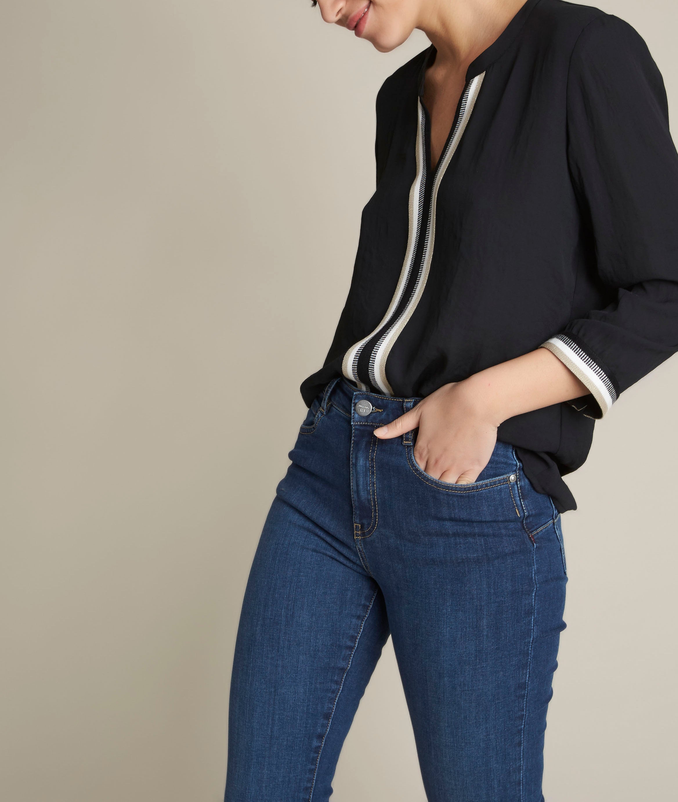 Blouse noire Essaouira Faume - seconde main