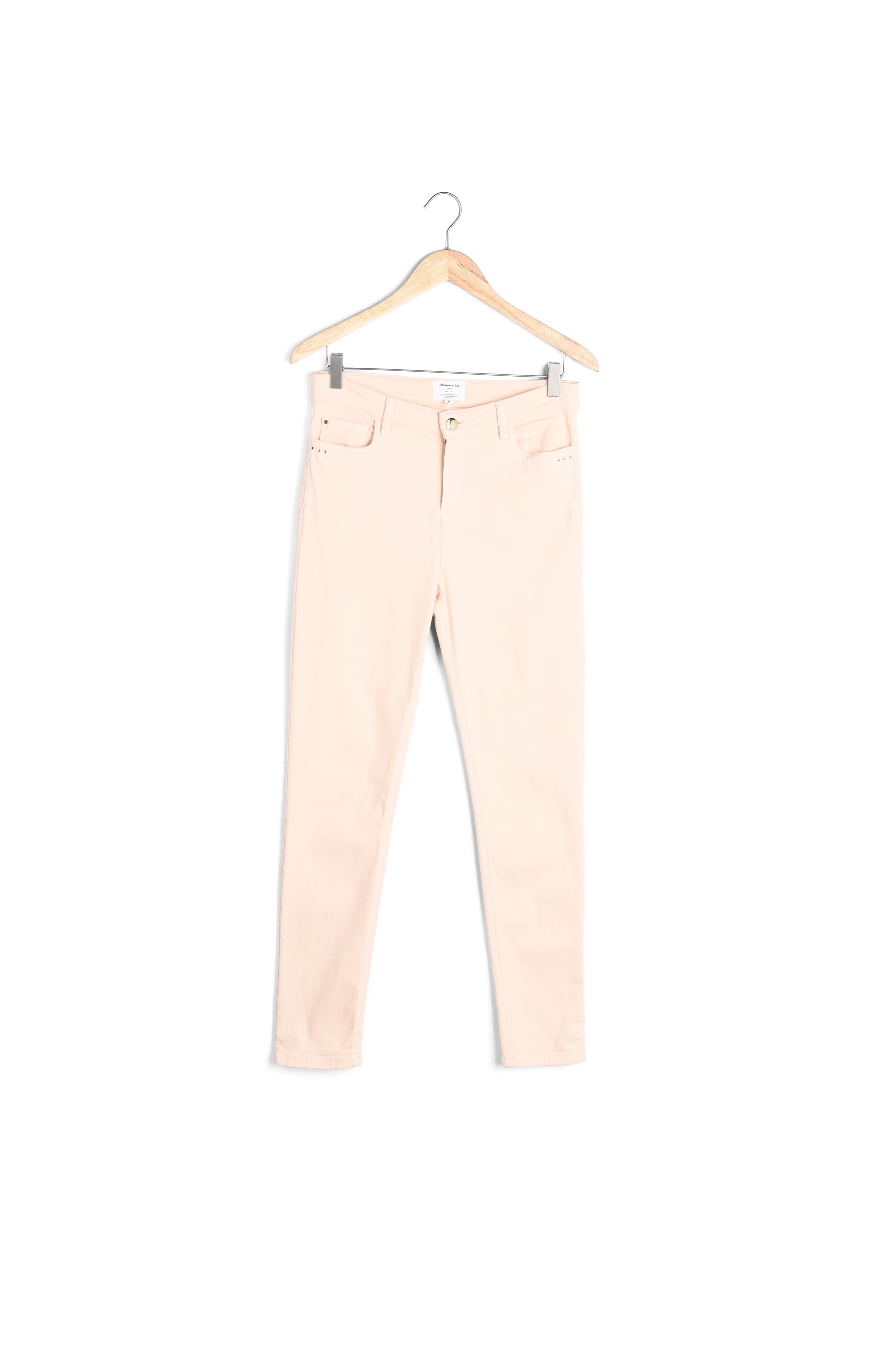 L'iconique slim jean en coton recyclé pêche Suzy Faume - seconde main