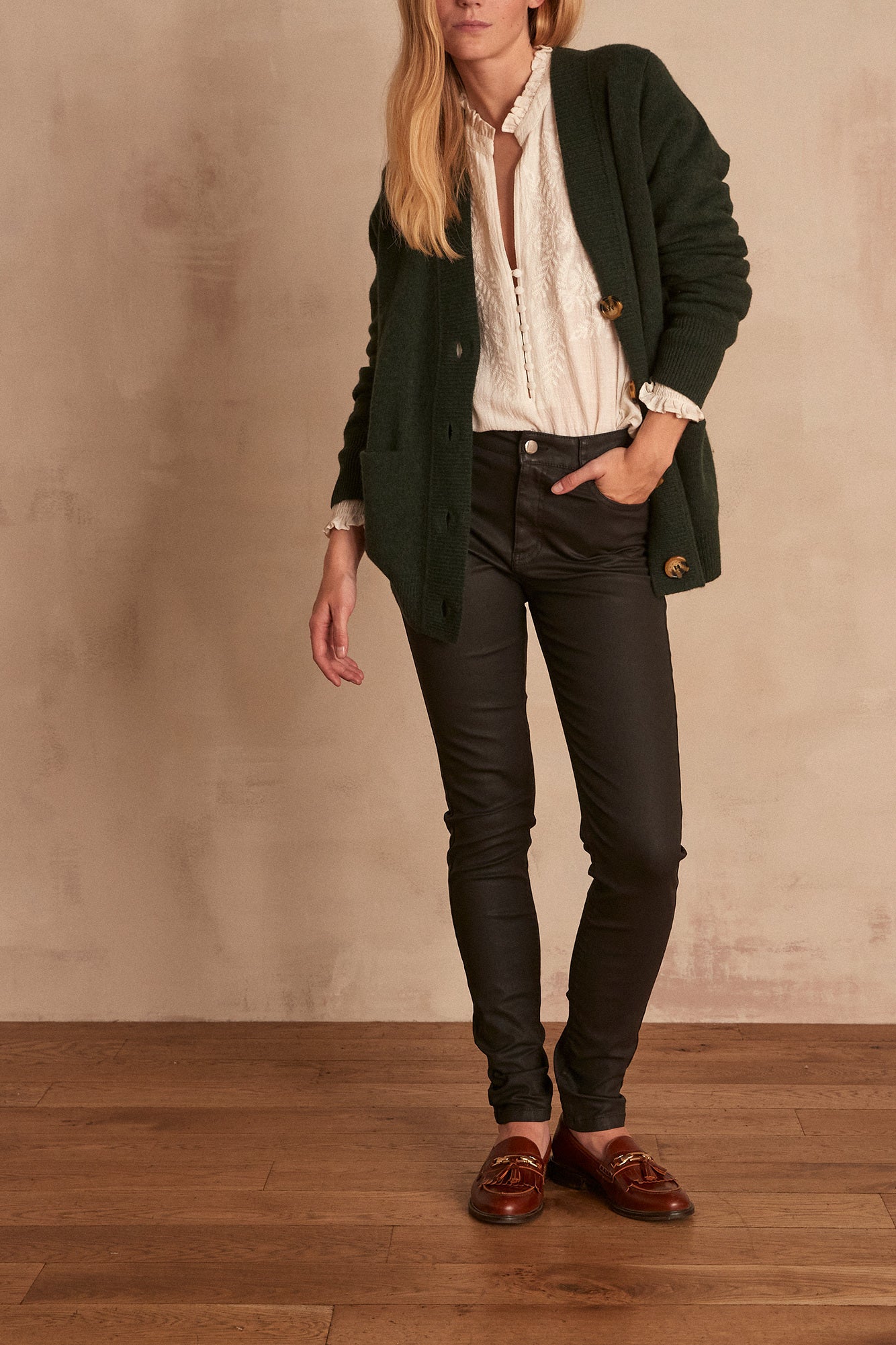 Jean slim enduit SUZY Faume - seconde main