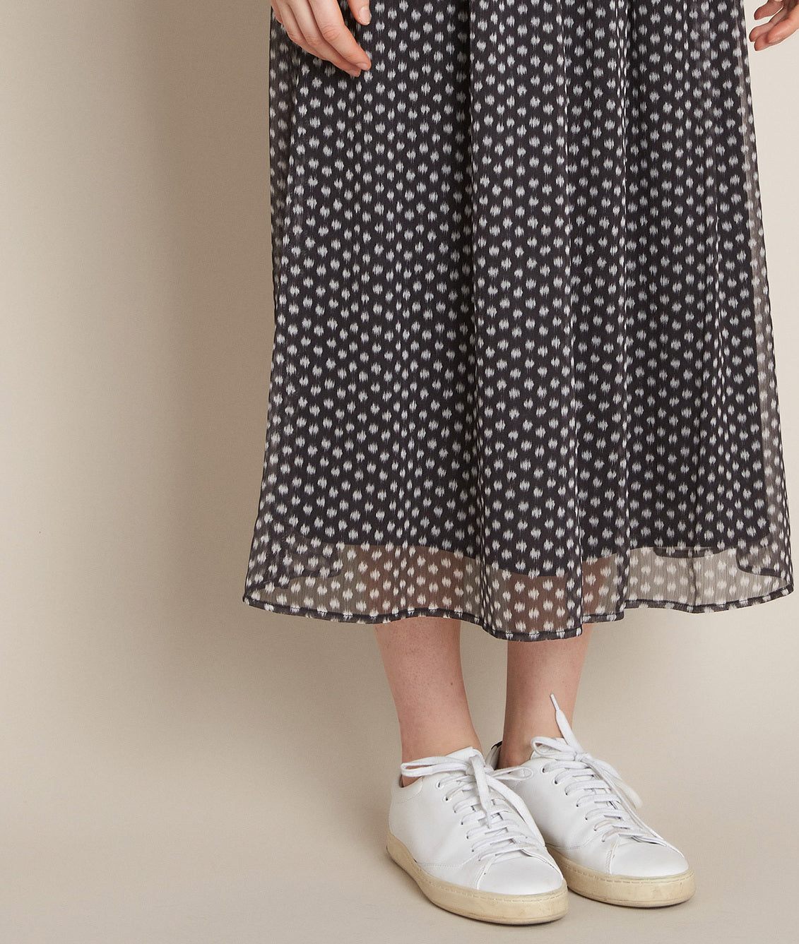 Jupe longue imprimé pois Benny Faume - seconde main