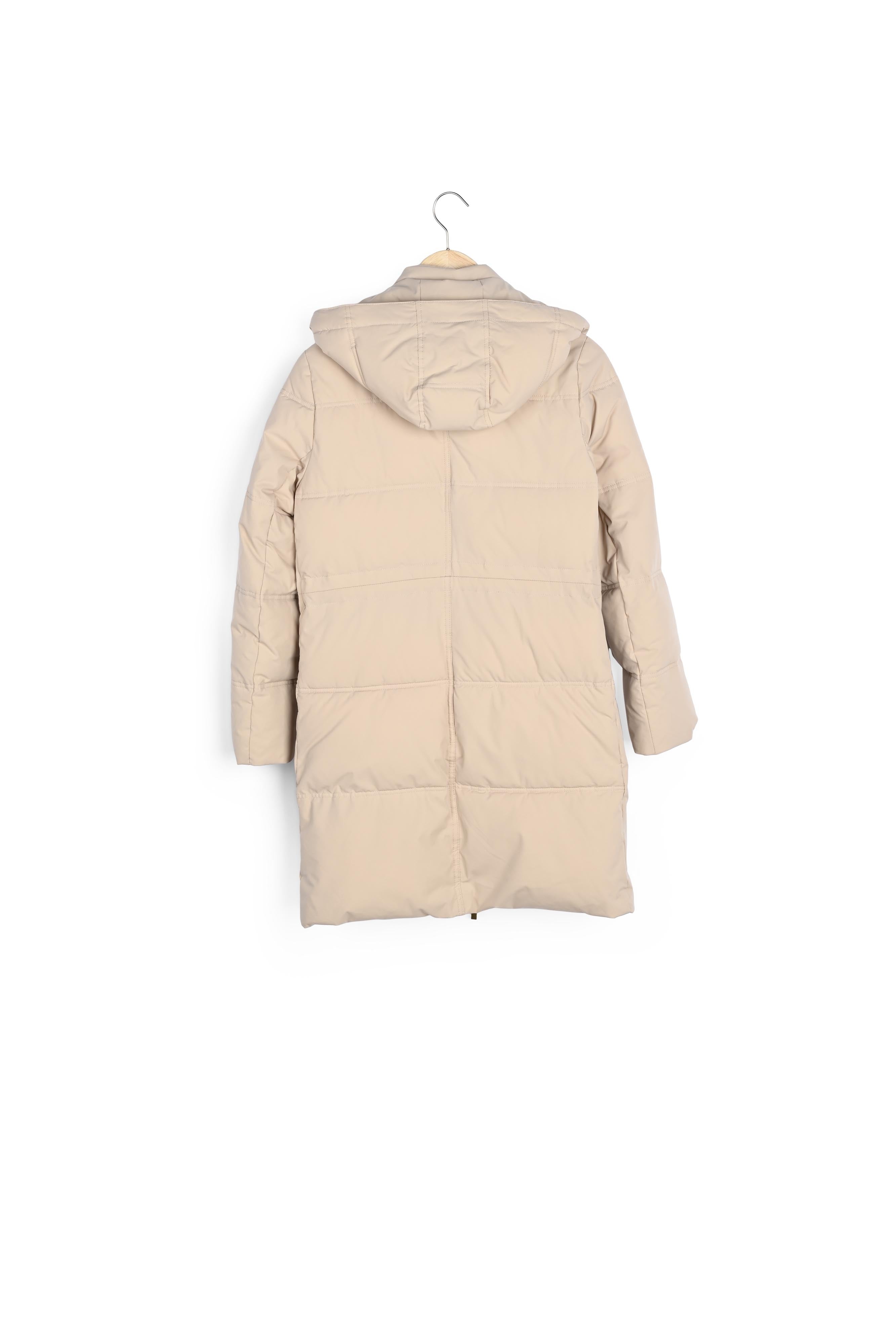 Doudoune beige à capuche Léonie Faume - seconde main