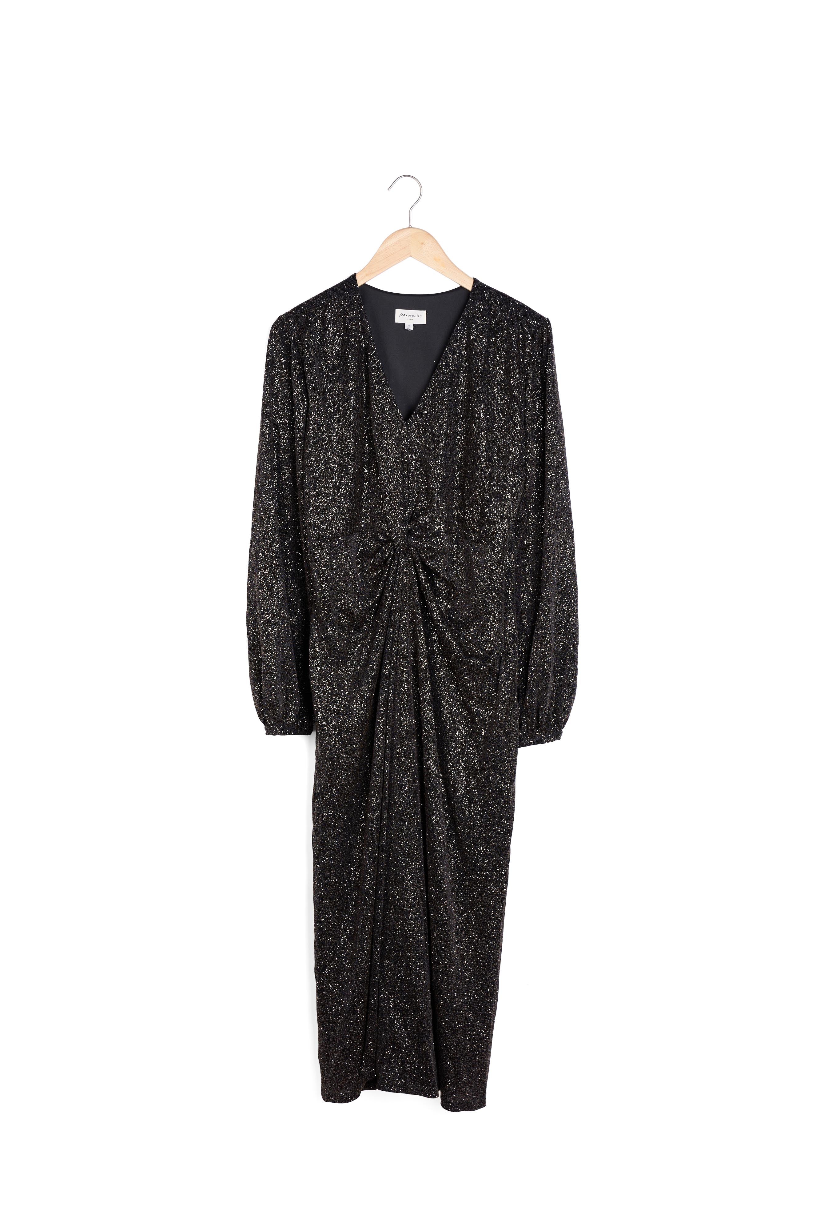 Robe longue noire irisée Hype Faume - seconde main