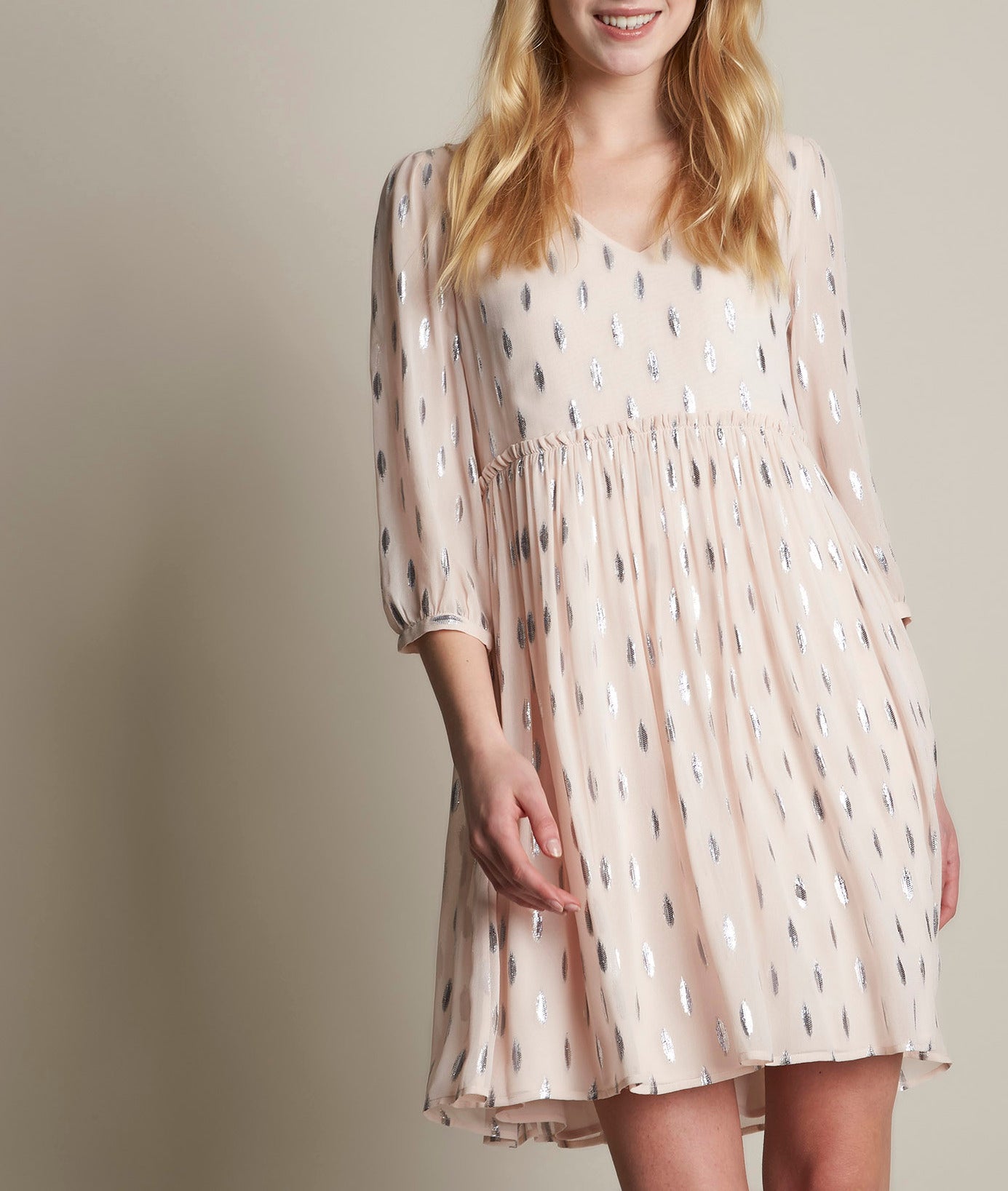 Robe poudre lurex Océane Faume - seconde main