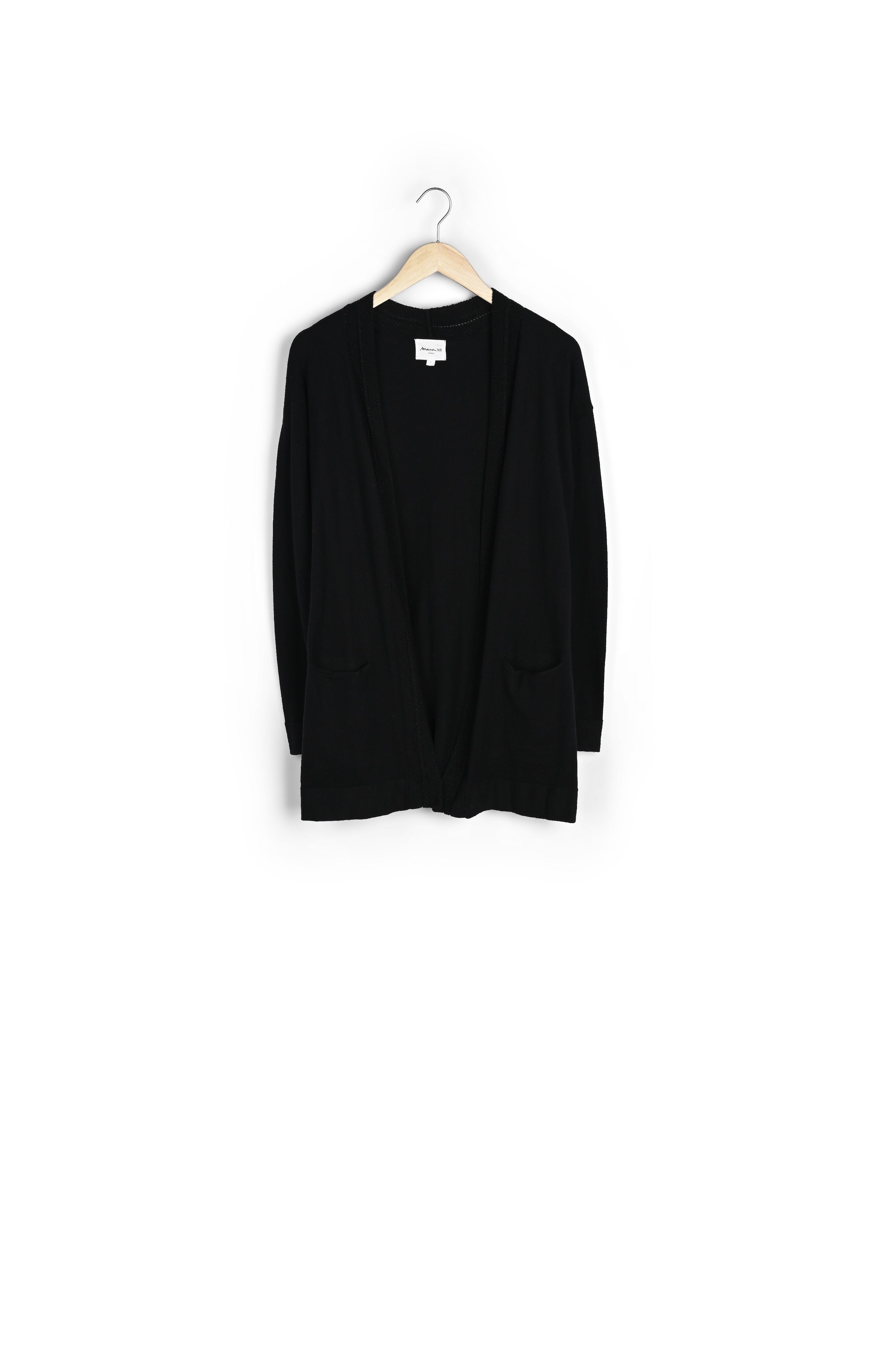 Gilet long noir Domino Faume - seconde main