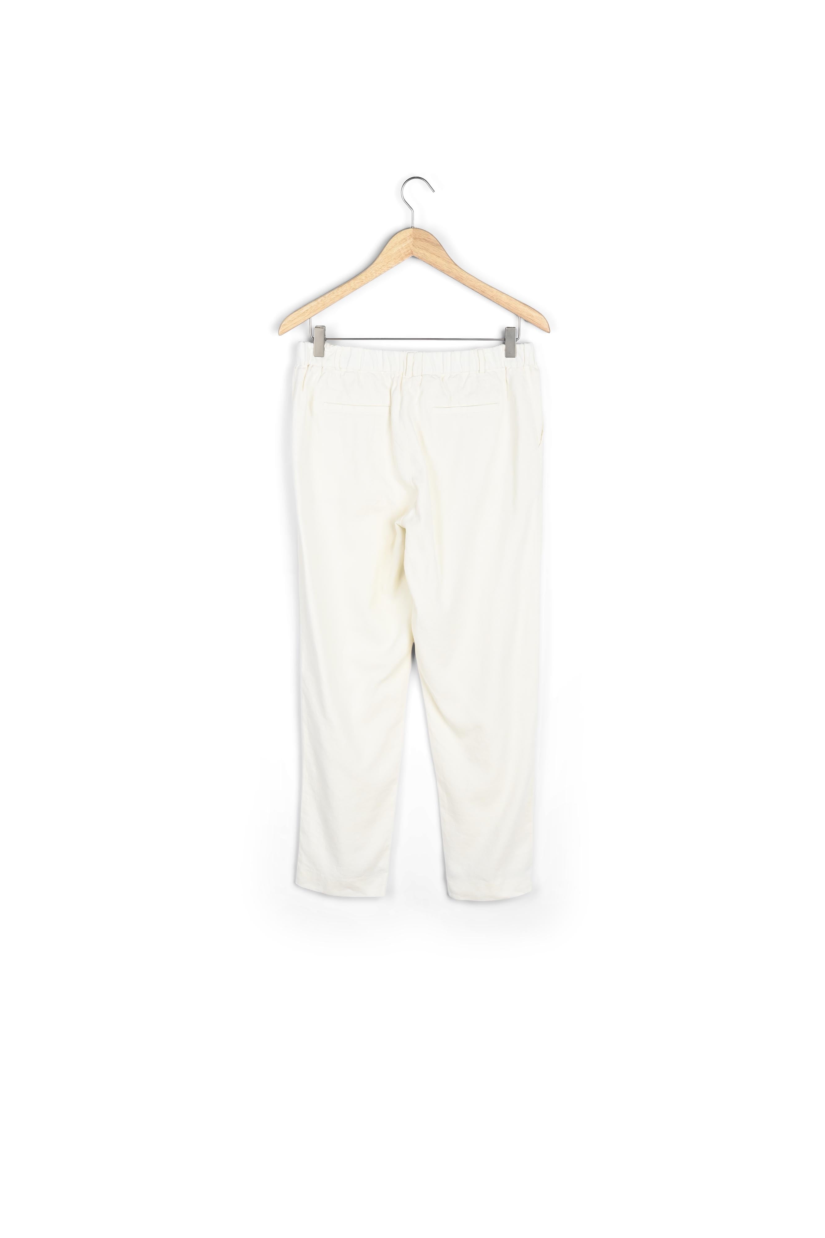Pantalon chino en lin ivoire Sabil Faume - seconde main