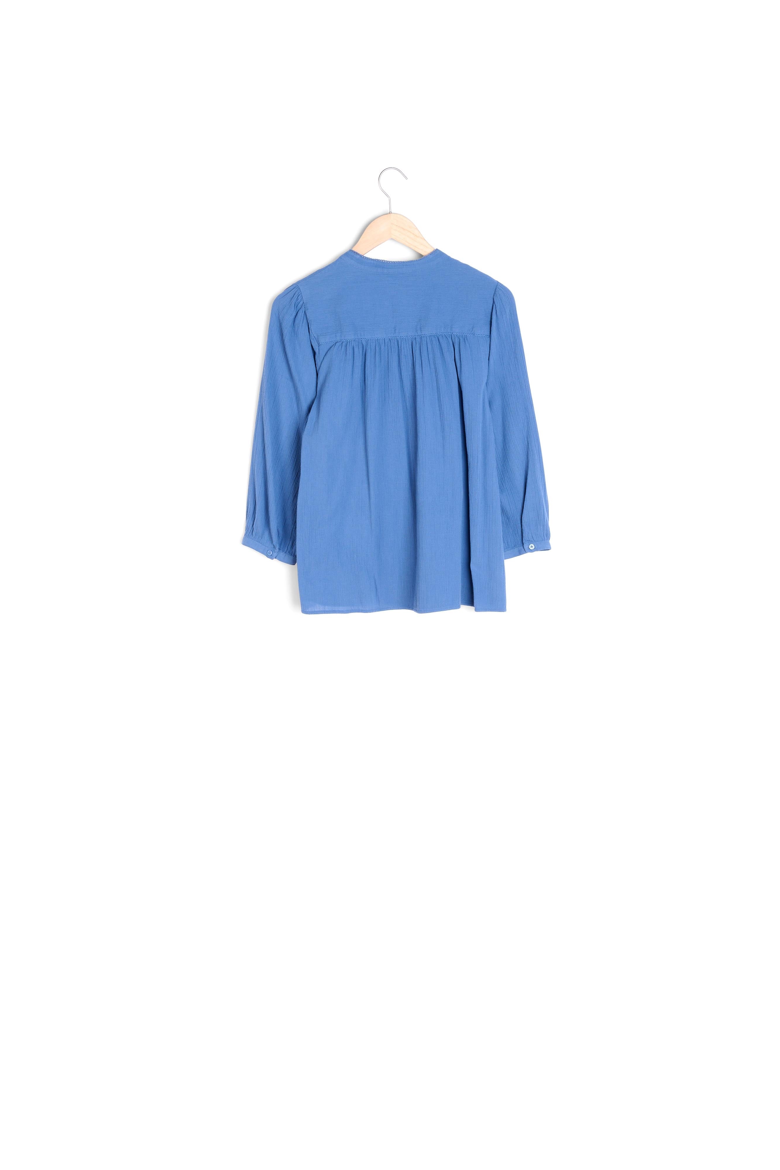 Blouse en coton bleu Tobby Faume - seconde main