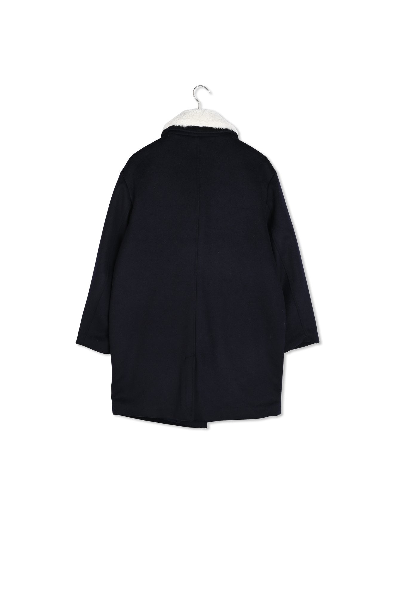 Manteau en laine mi-long marine Layton Faume - seconde main