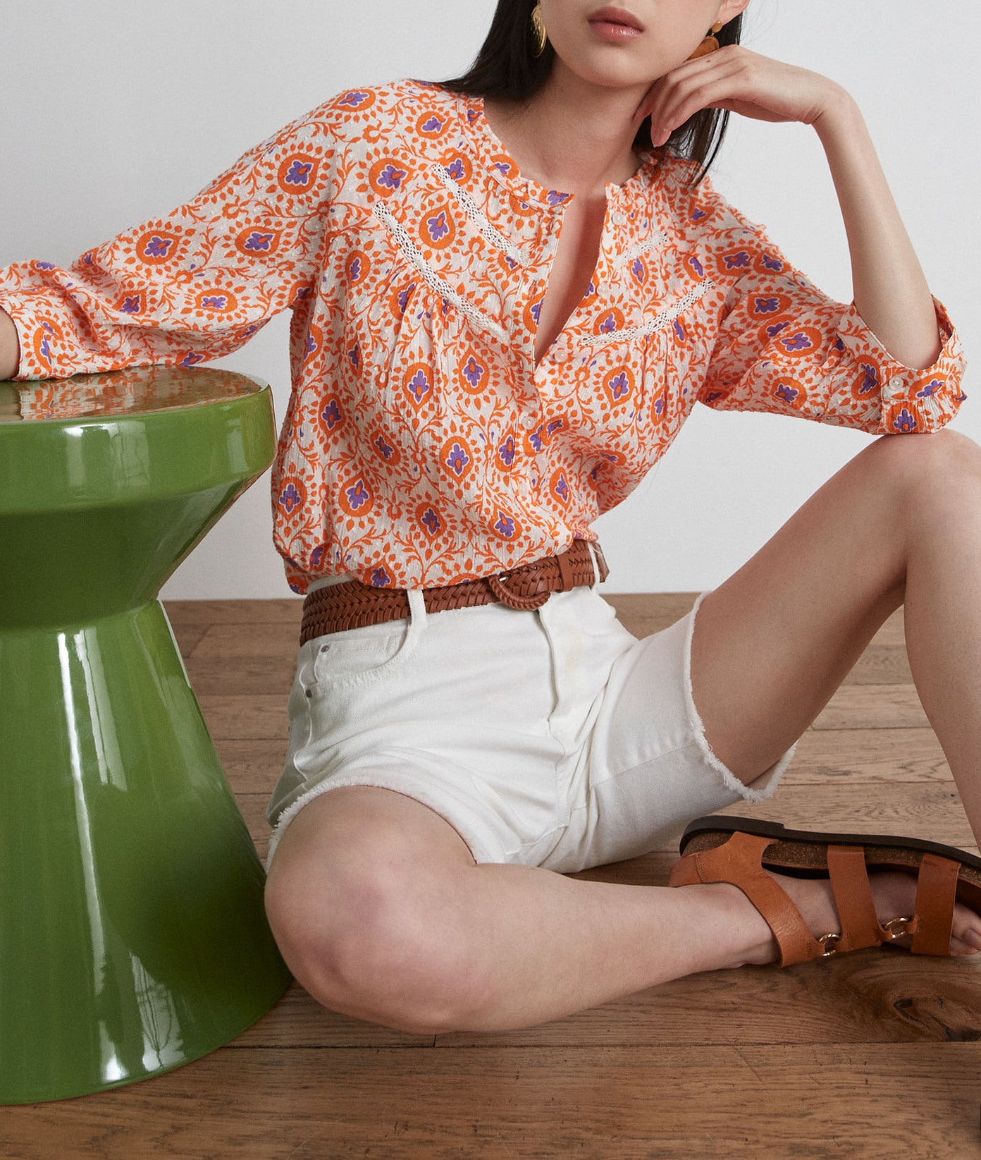 Chemisier Taha Faume - seconde main