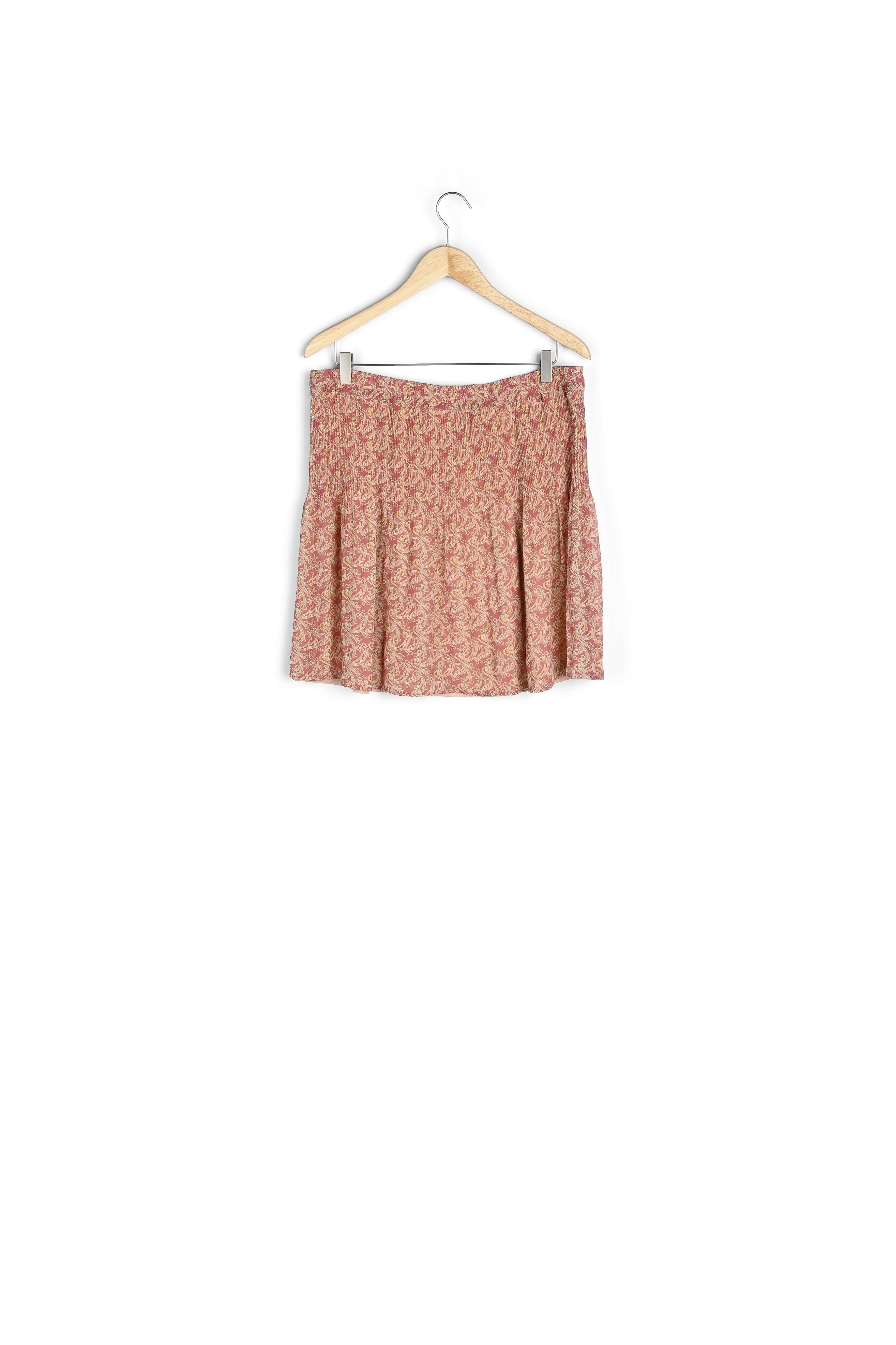 Jupe plissée en polyester recyclé Belem Faume - seconde main