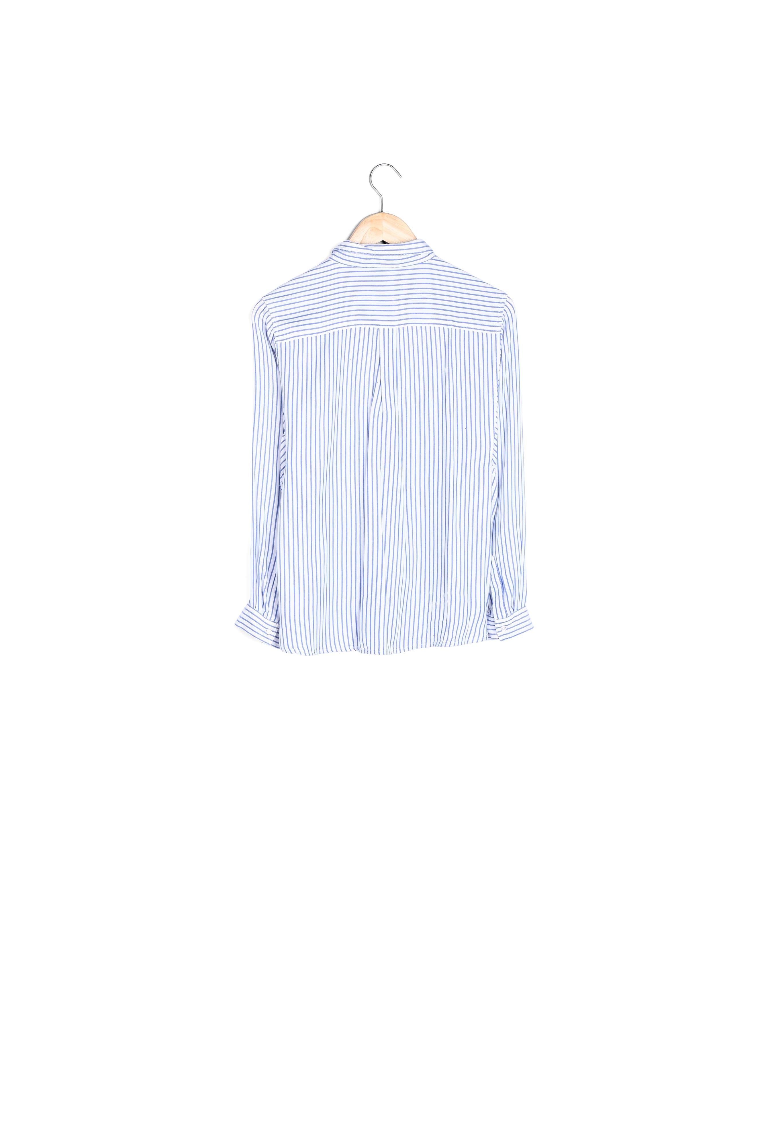 Chemise ample bleue et blanche à rayures Adila Faume - seconde main