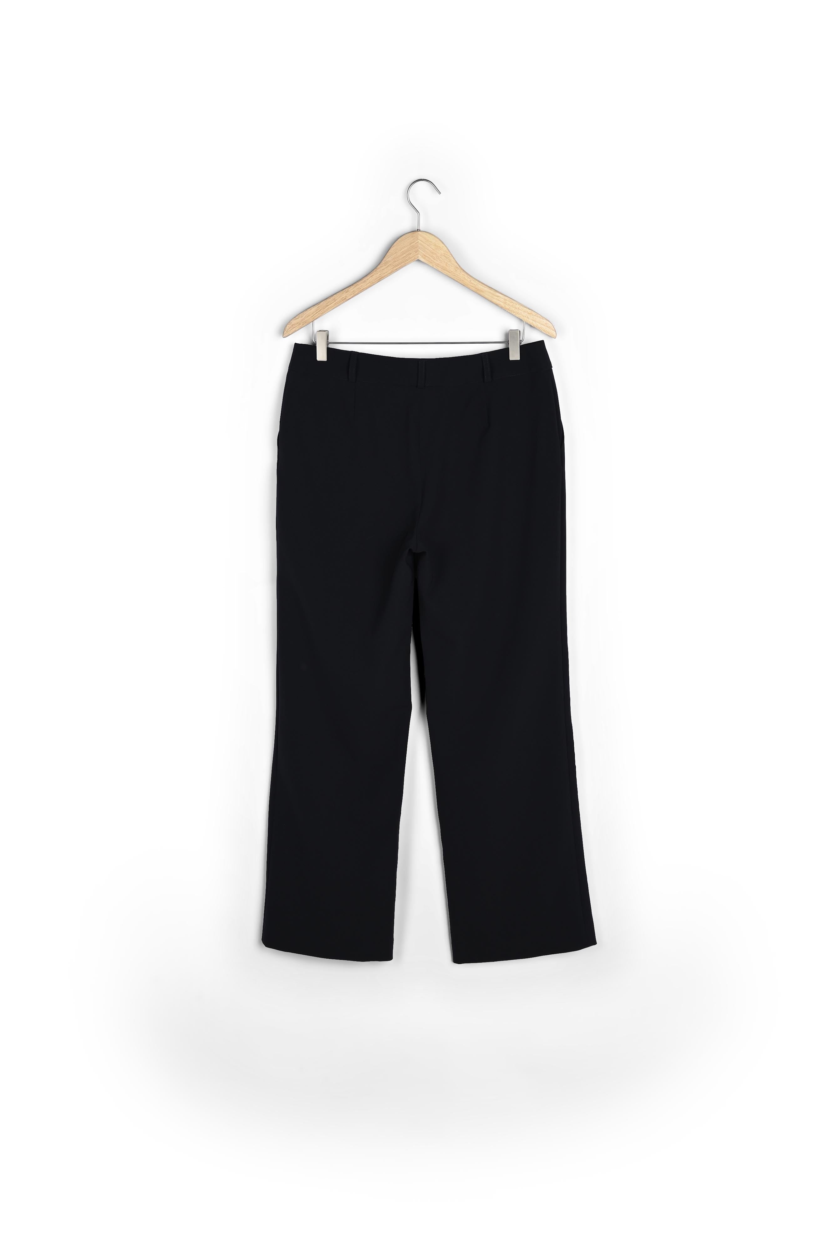 Pantalon à pont en microfibre marine Hubert Faume - seconde main