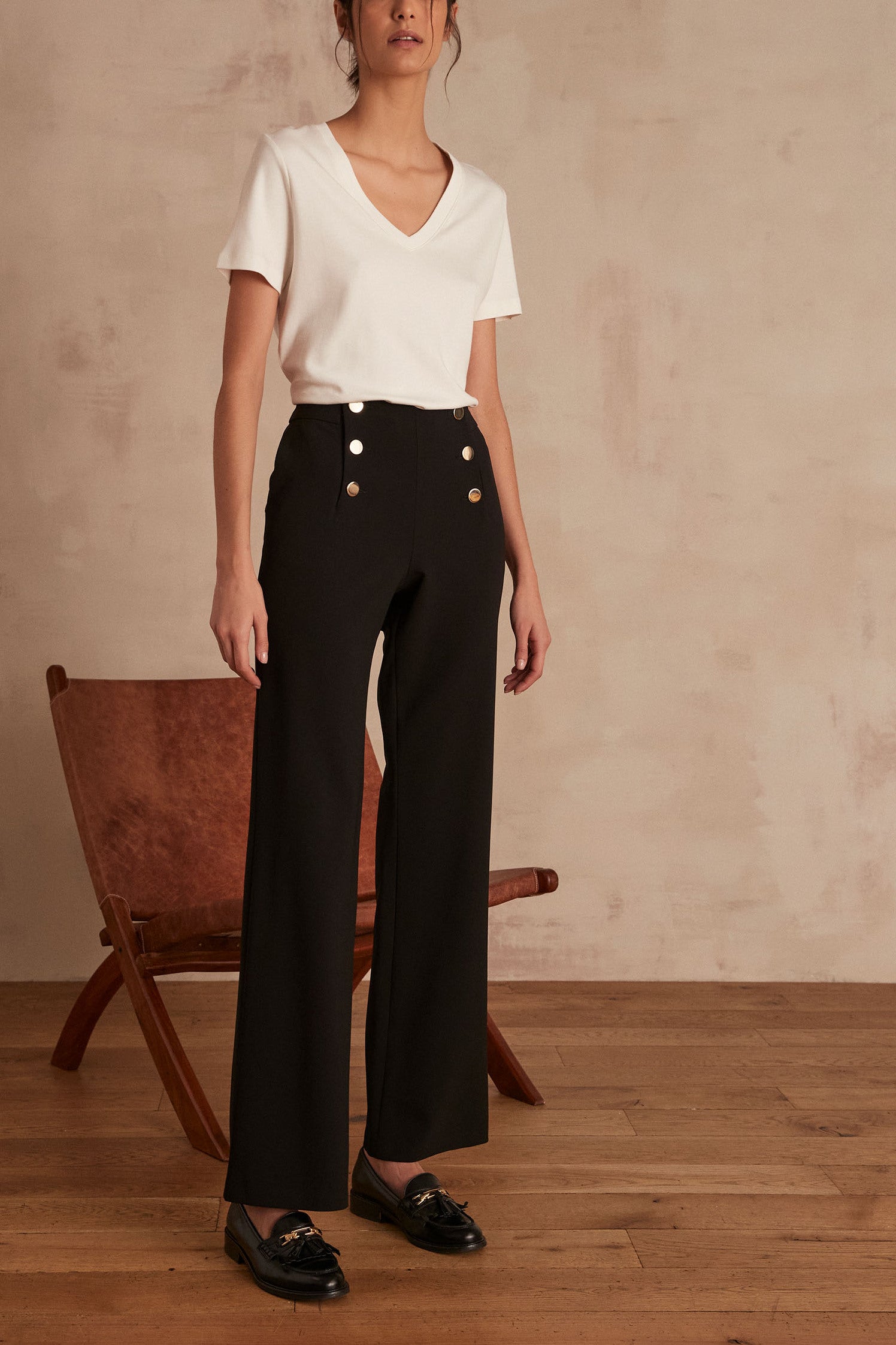 Pantalon à ponts Hubert Faume - seconde main