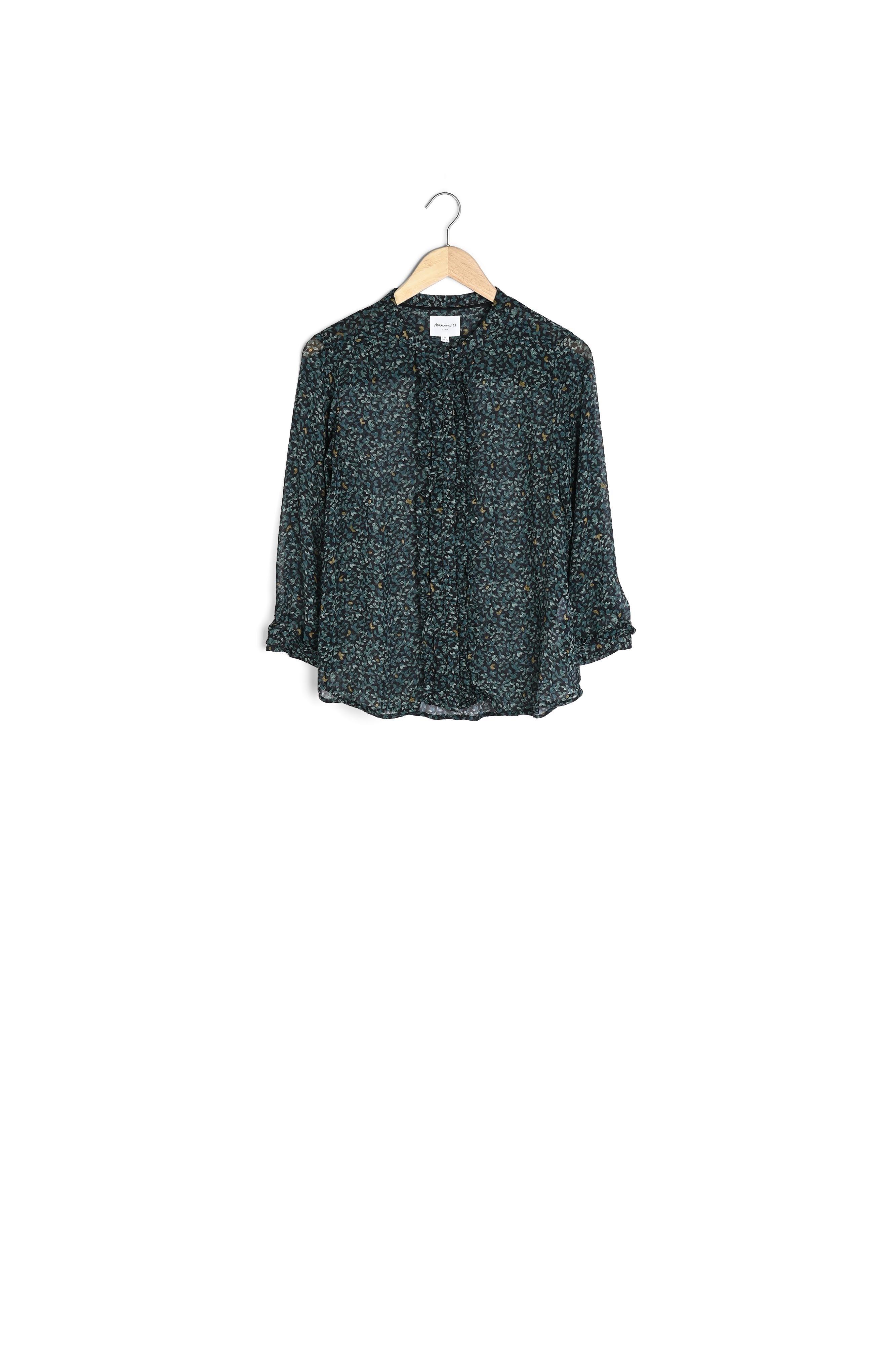 Blouse imprimé feuille Maggie Faume - seconde main