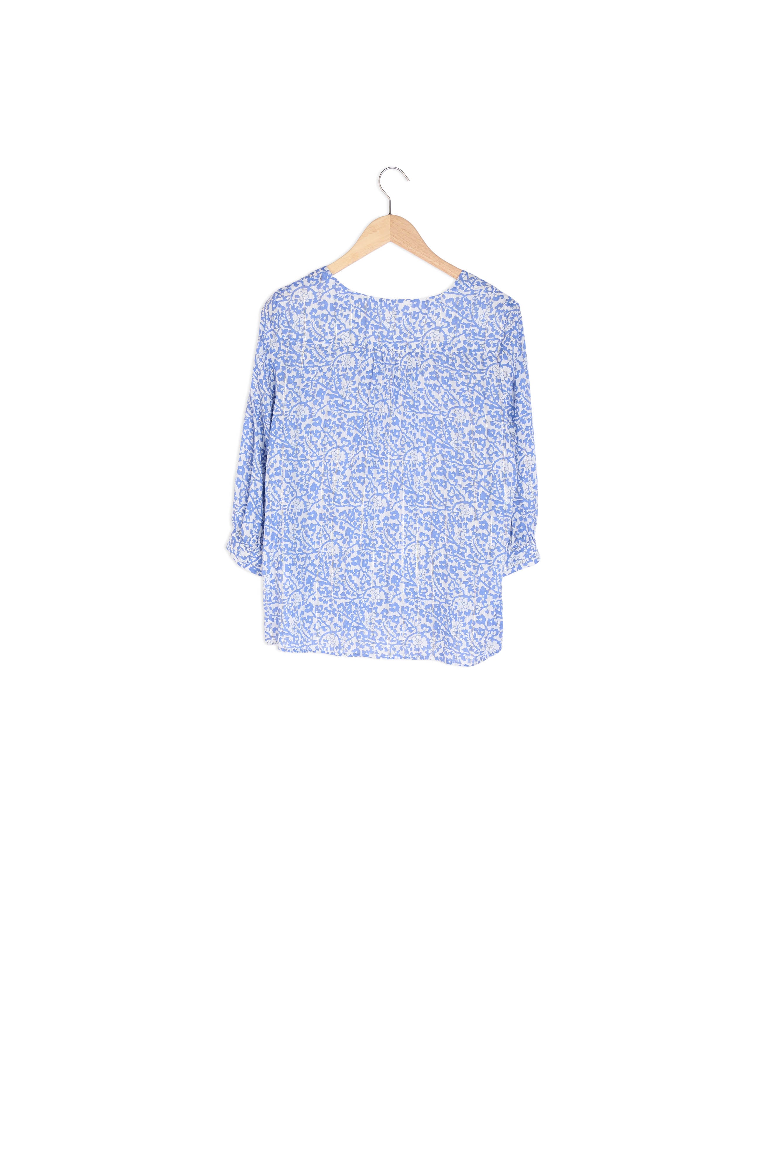 Blouse imprimée bleu ciel Loana Faume - seconde main