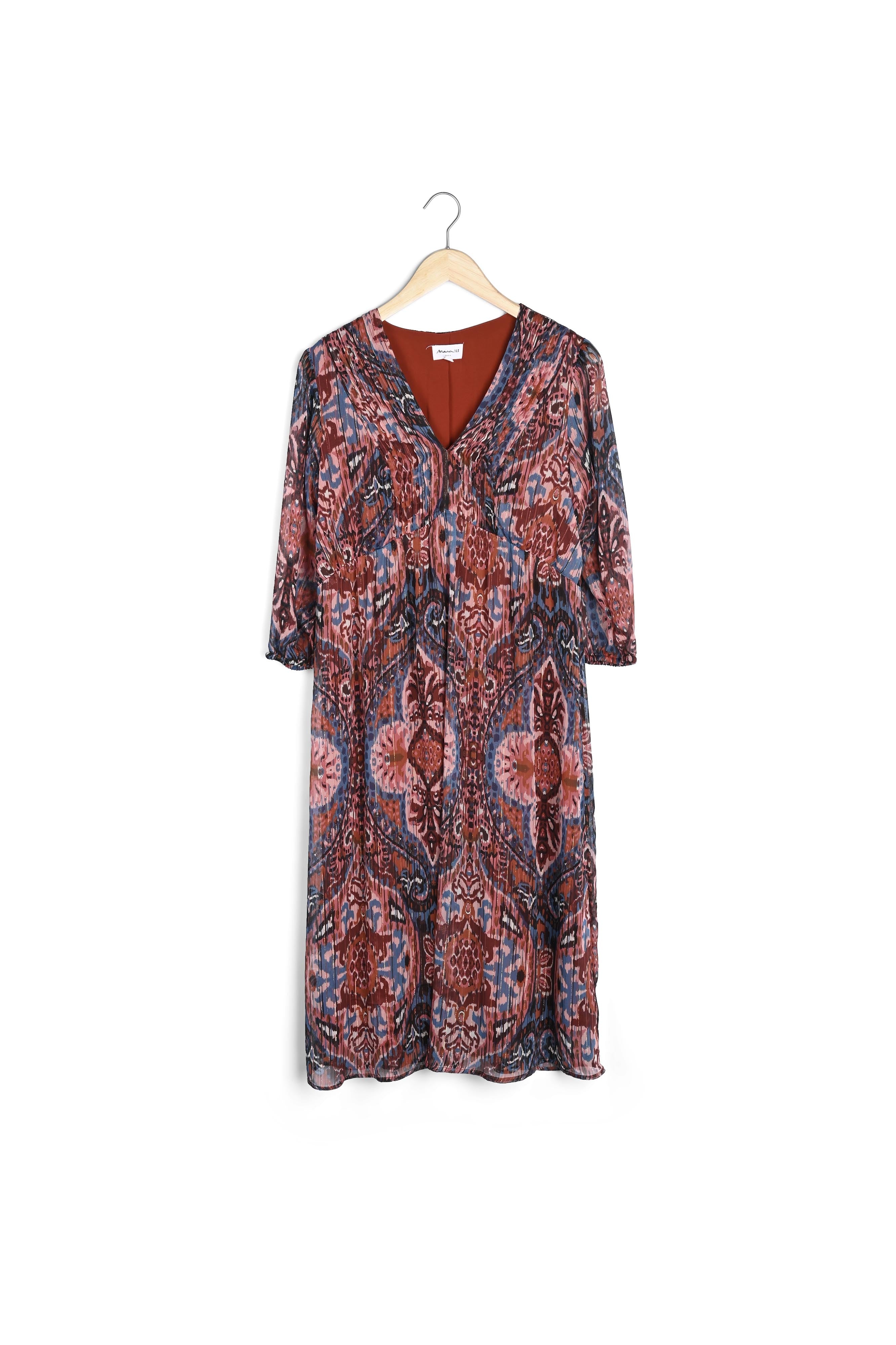 Robe longue imprimée rose Nirvana Faume - seconde main