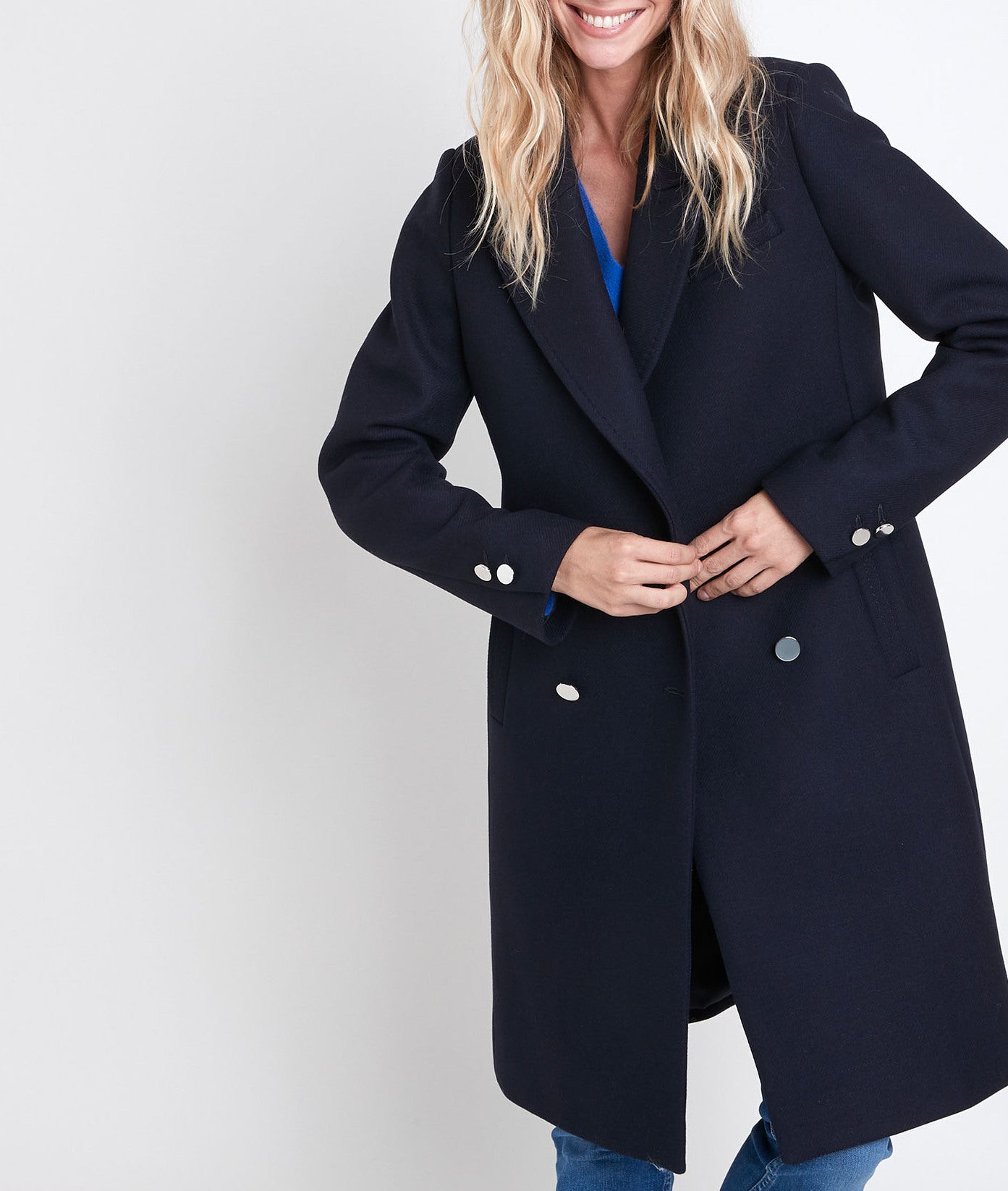 Manteau en laine long Jeff Faume - seconde main