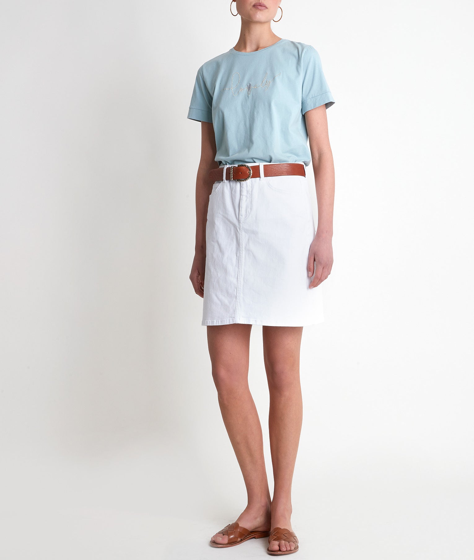 Jupe en denim écrue Etoile Faume - seconde main