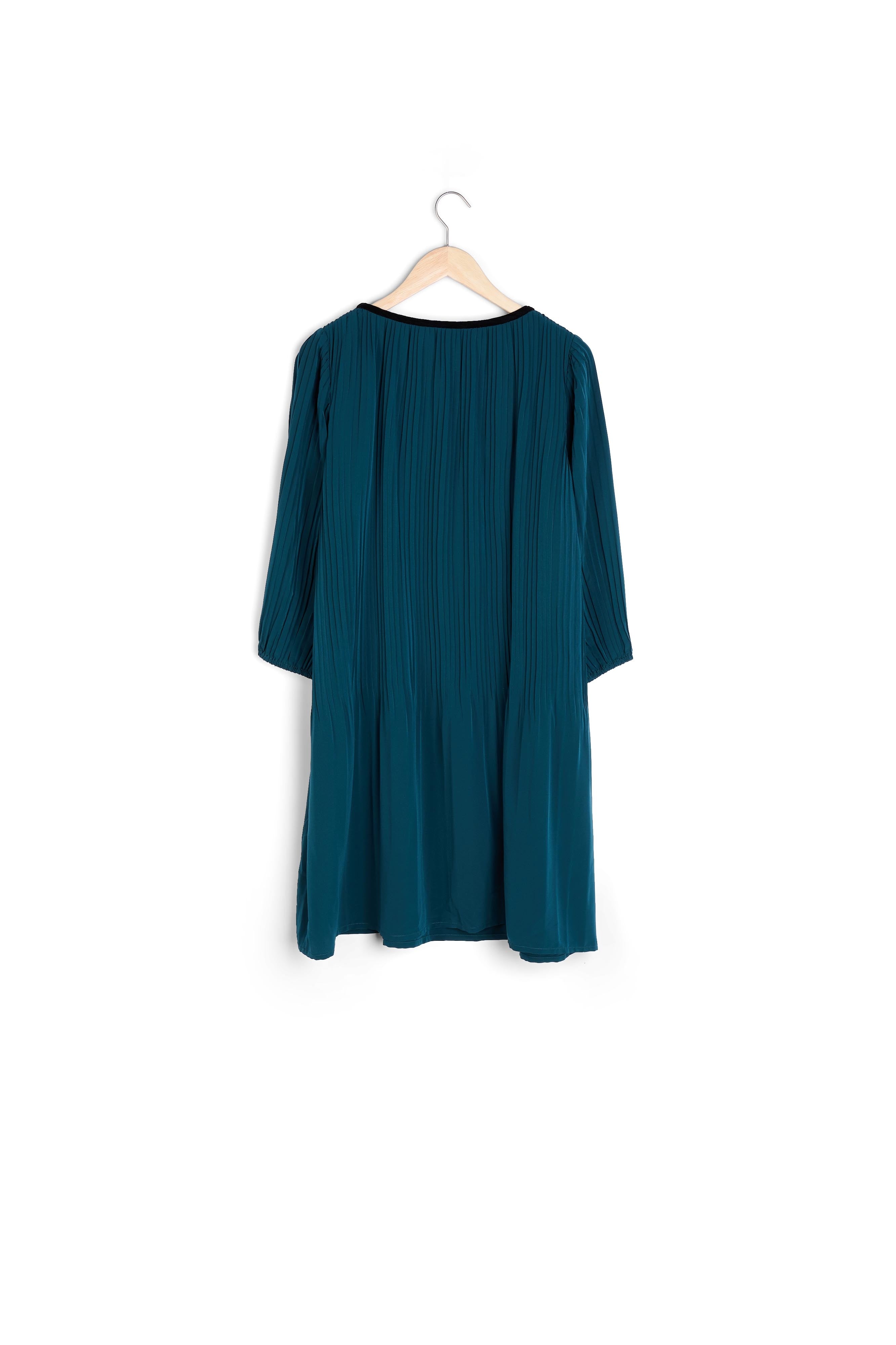 Robe droite plissée Iris Faume - seconde main