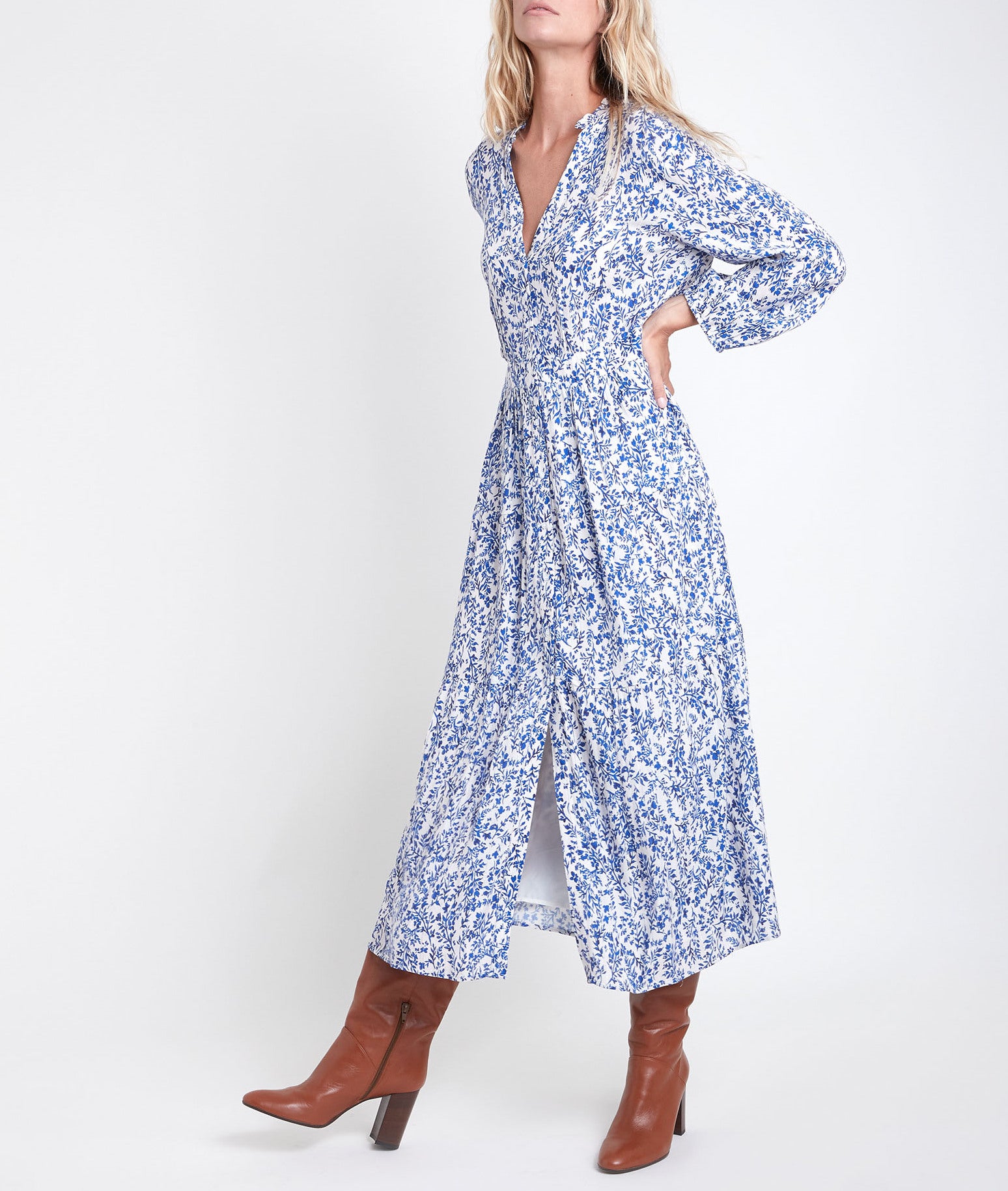 Robe longue imprimée Carola Faume - seconde main