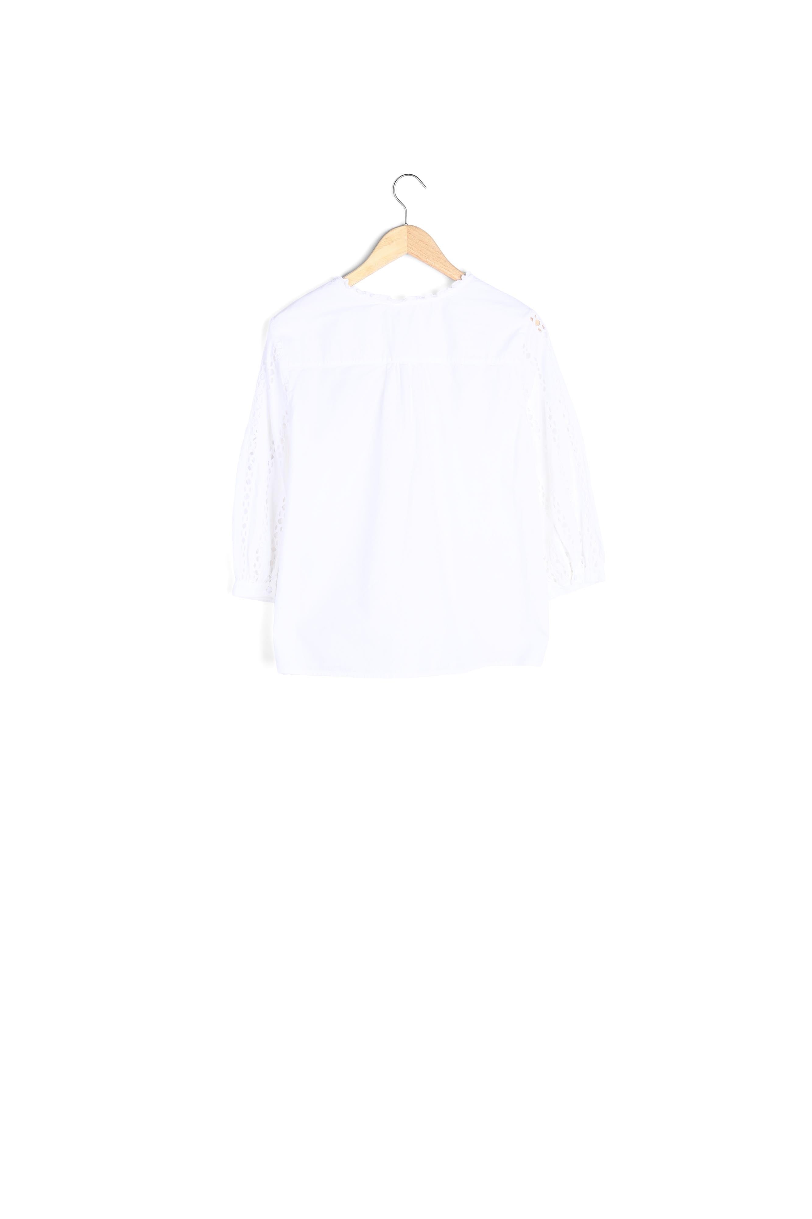 Blouse en dentelle blanche Enola Faume - seconde main