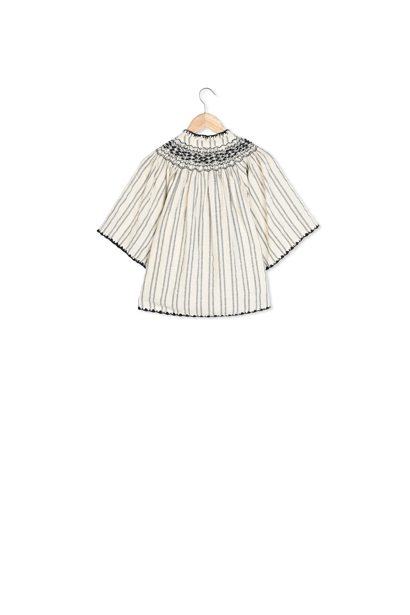 Blouse PEGASE en coton brodée Faume - seconde main