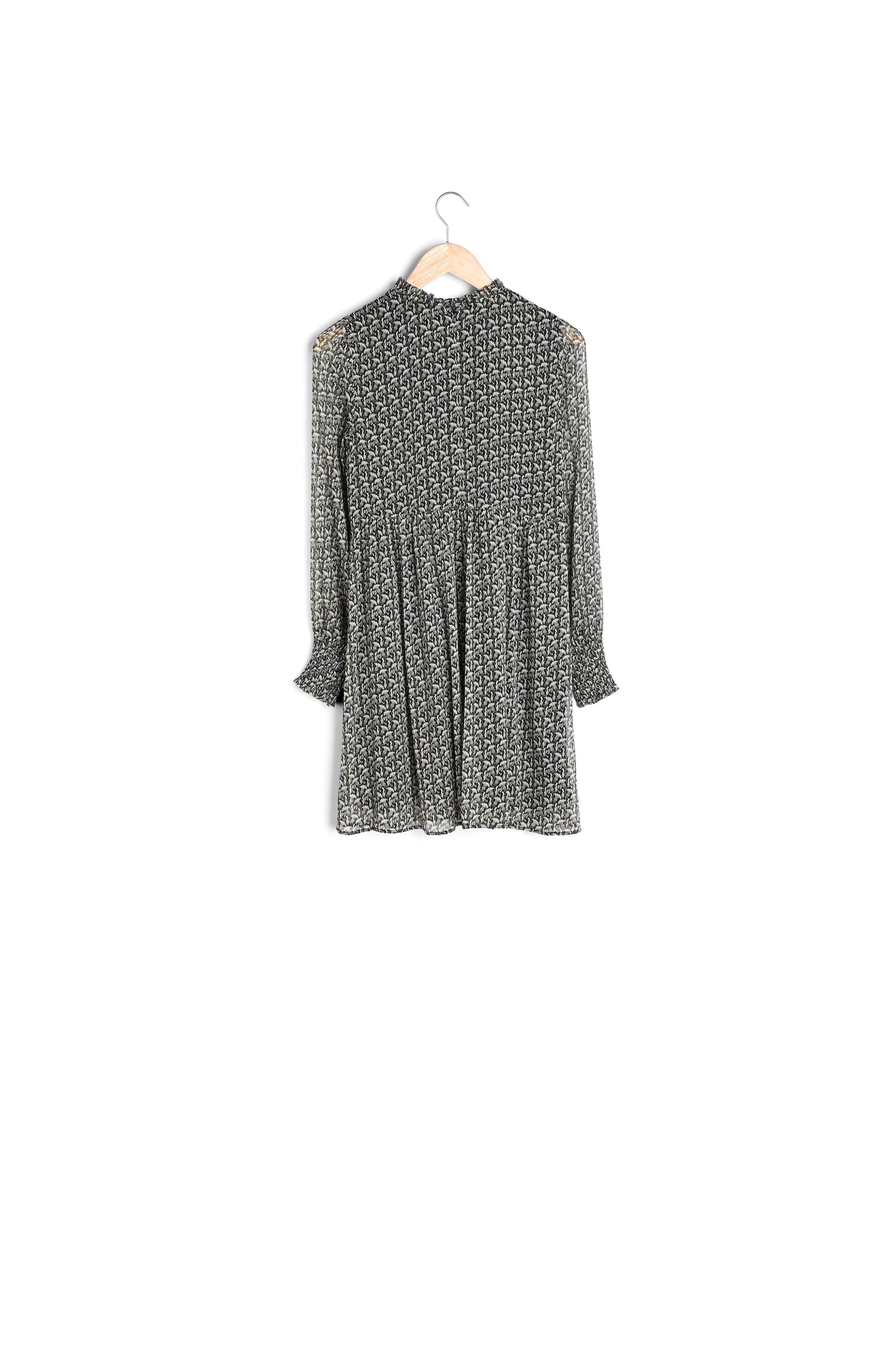 Robe courte imprimée vert sapin Shannel Faume - seconde main