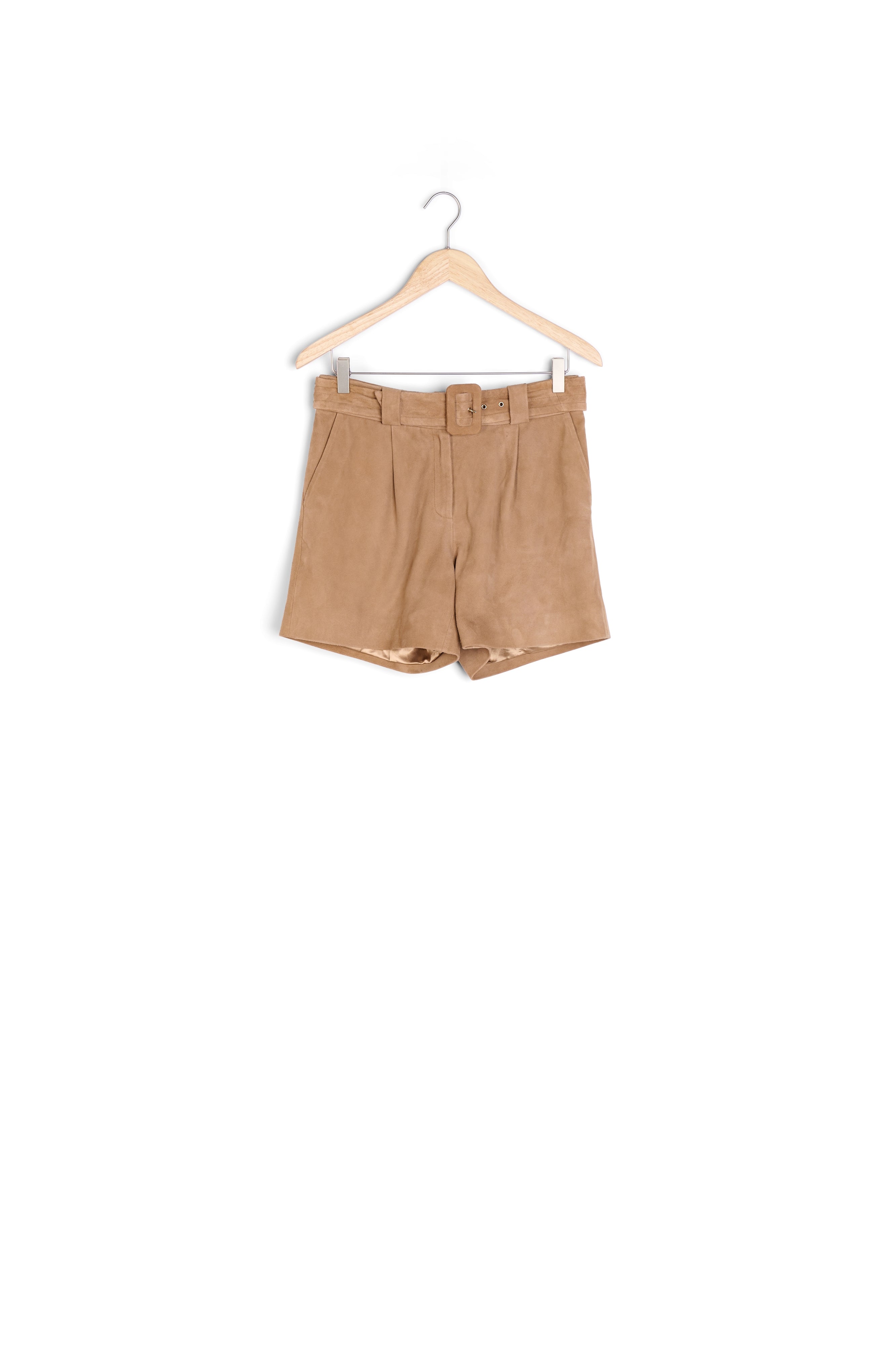 Short en cuir velours Imani Faume - seconde main