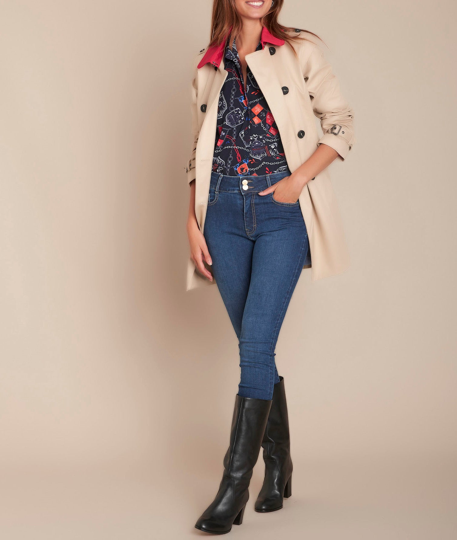 L'Iconique slim stone used recyclé Silvia Faume - seconde main