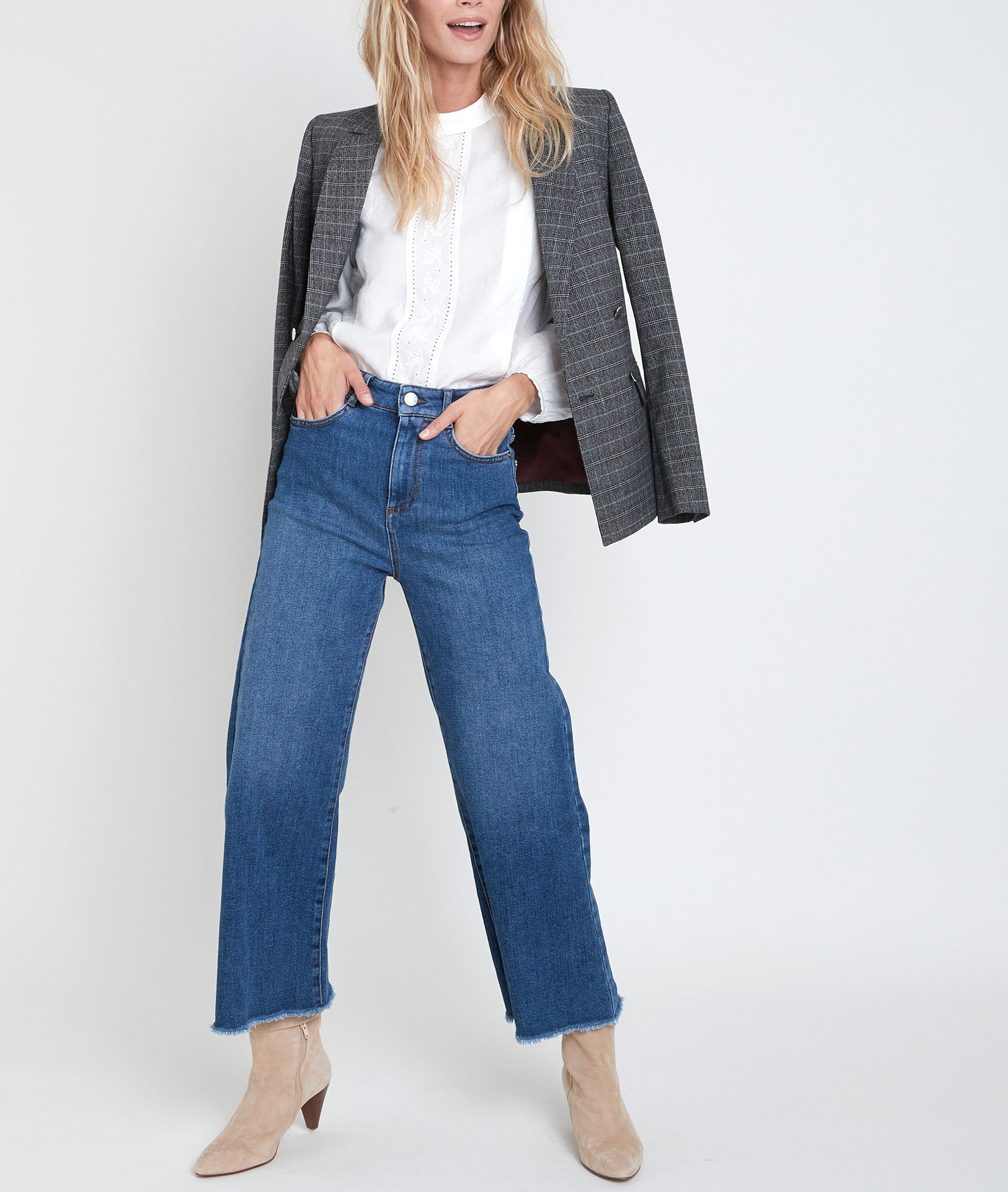 Veste à carreaux Tracy Faume - seconde main