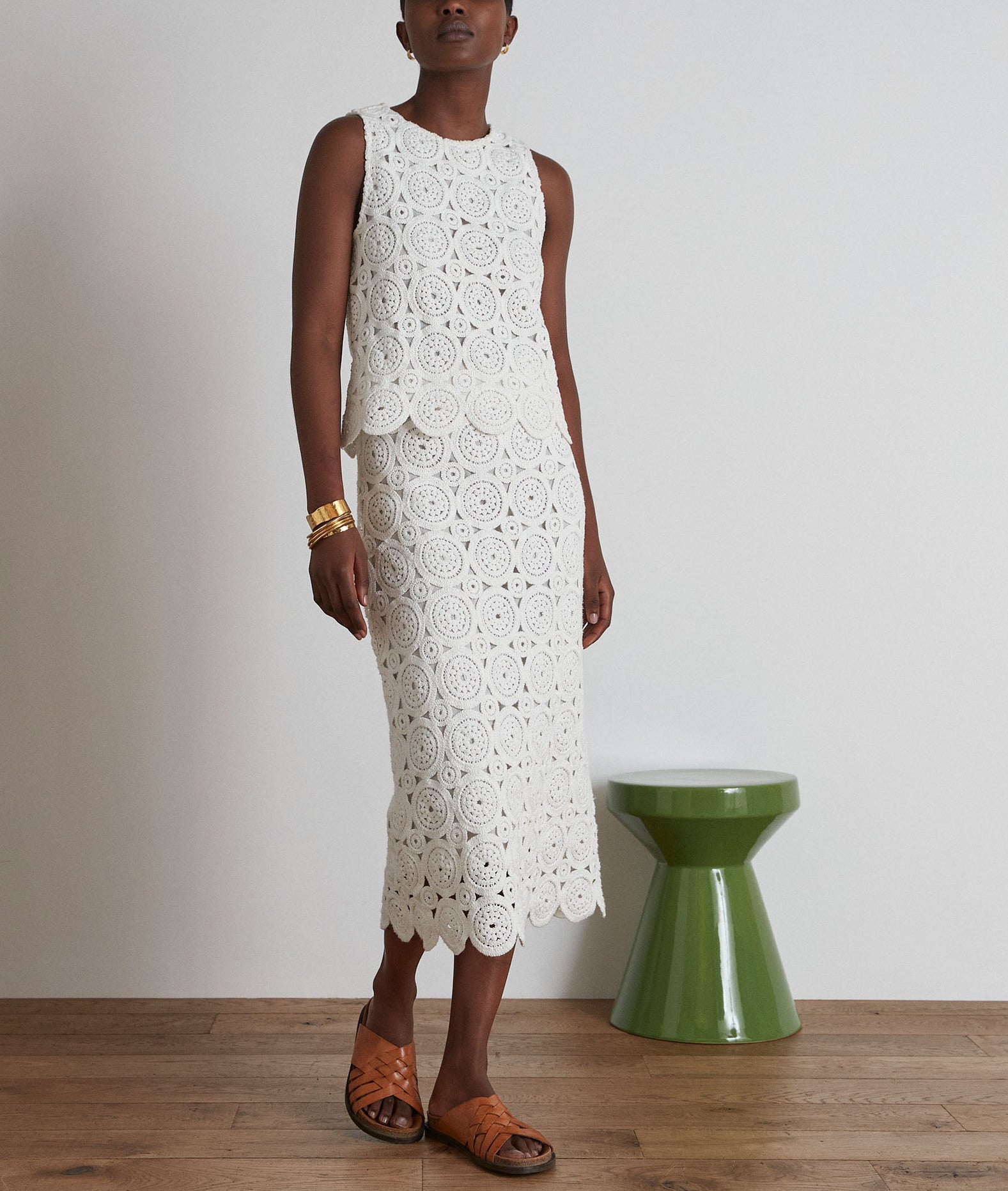 Top en crochet Lily Faume - seconde main