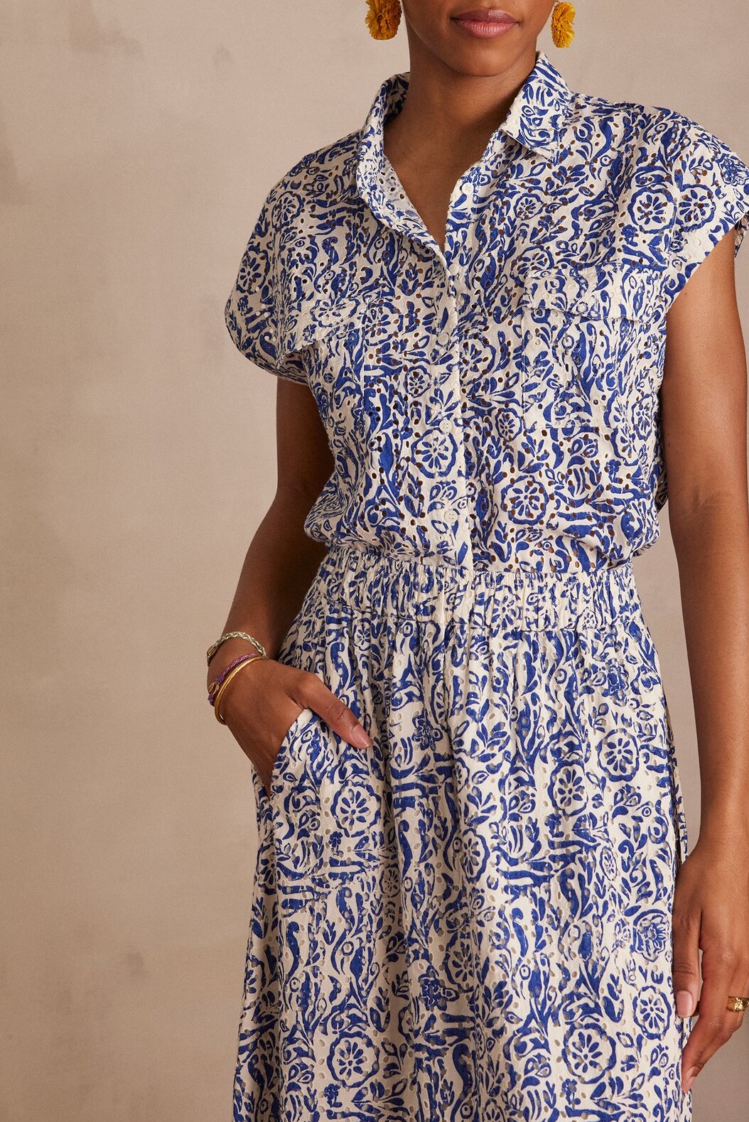 Chemise PHINEAS imprimé brodé Faume - seconde main