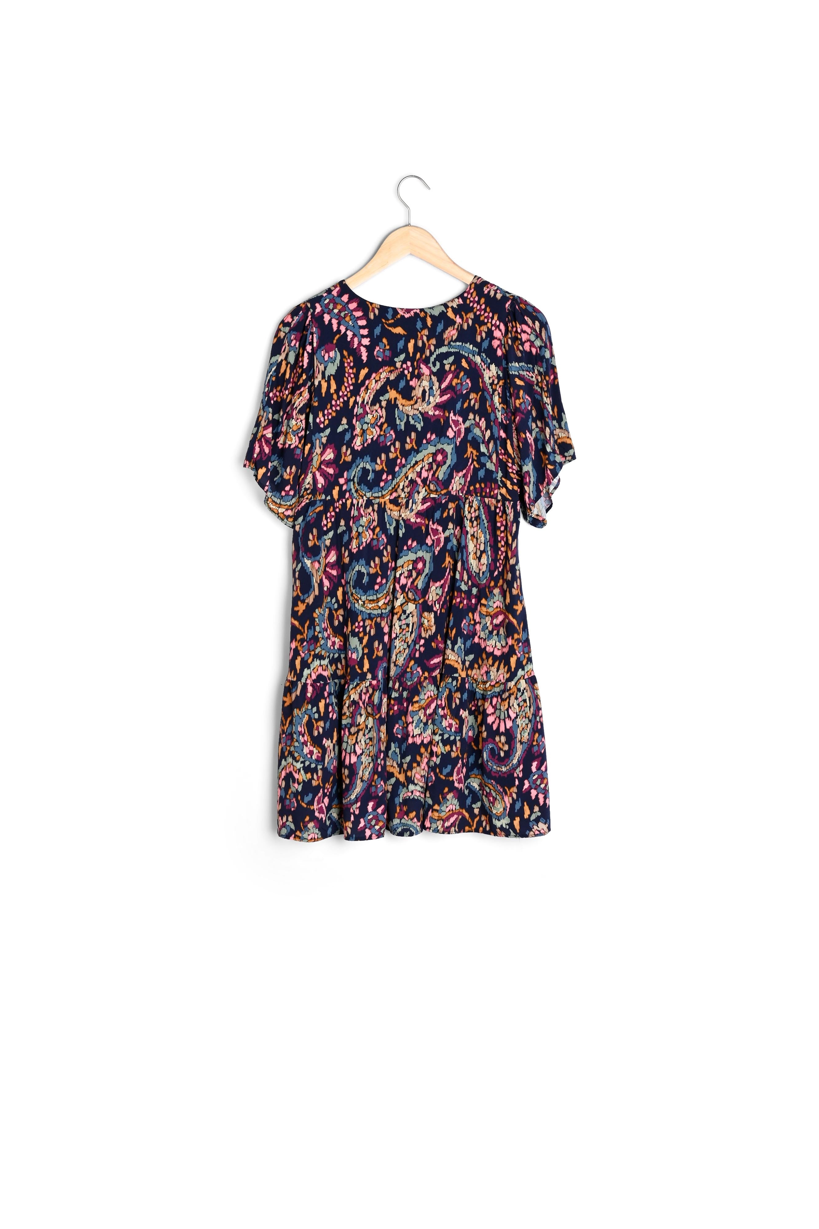 Blouse fluide en viscose bleu marine Auphelie Faume - seconde main