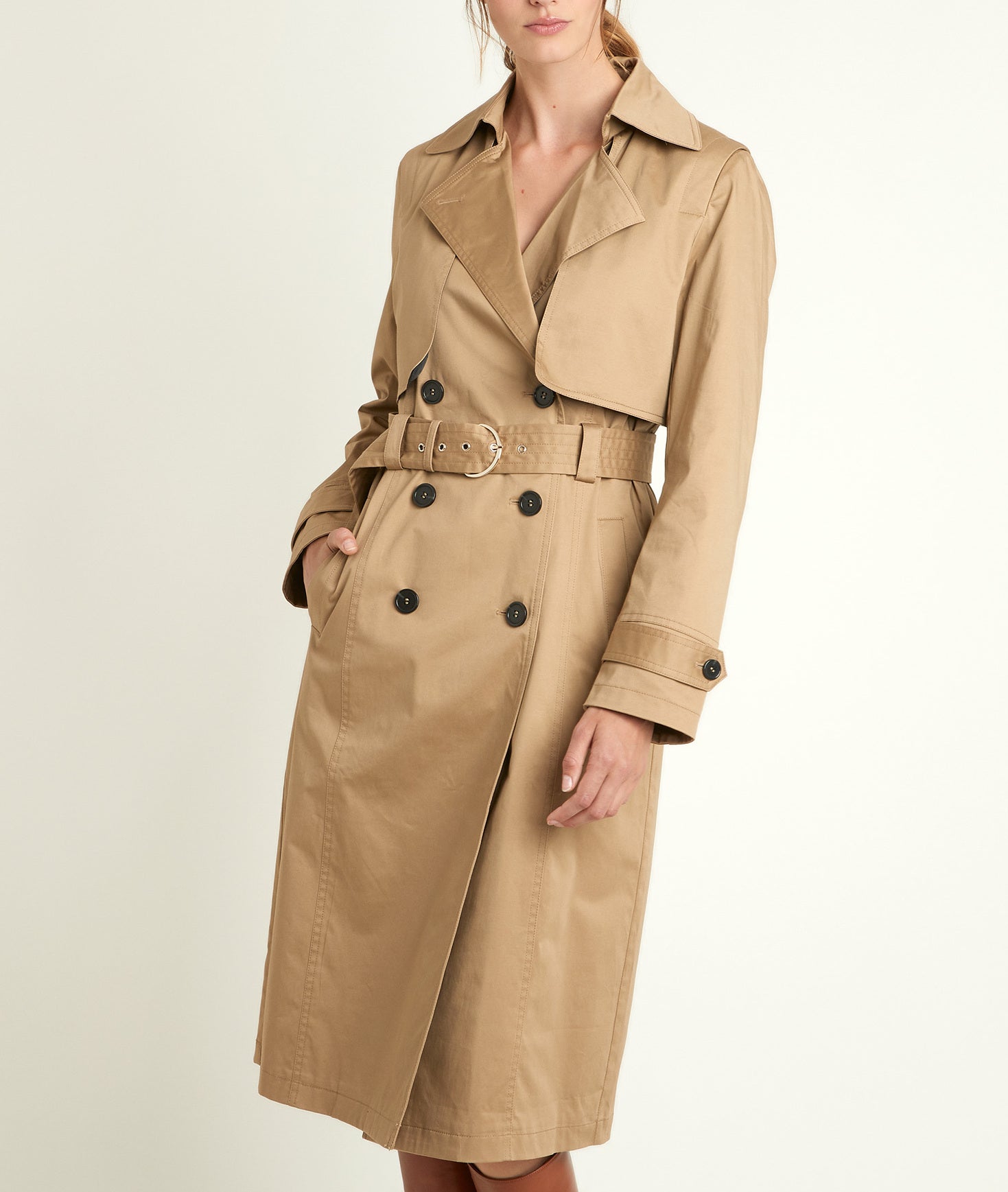 Trench long beige Samaya Faume - seconde main