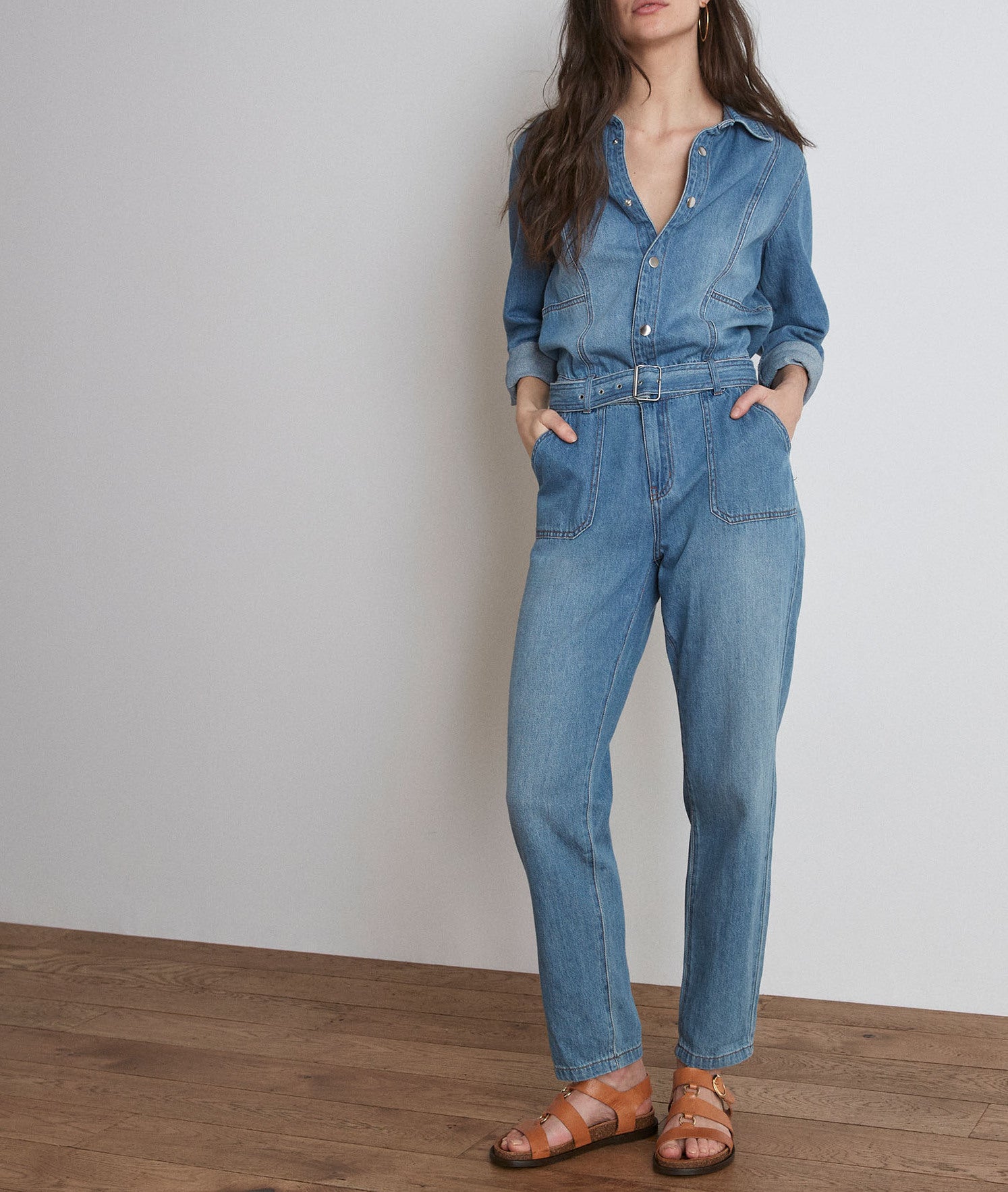 Combinaison en jean Sadie Faume - seconde main