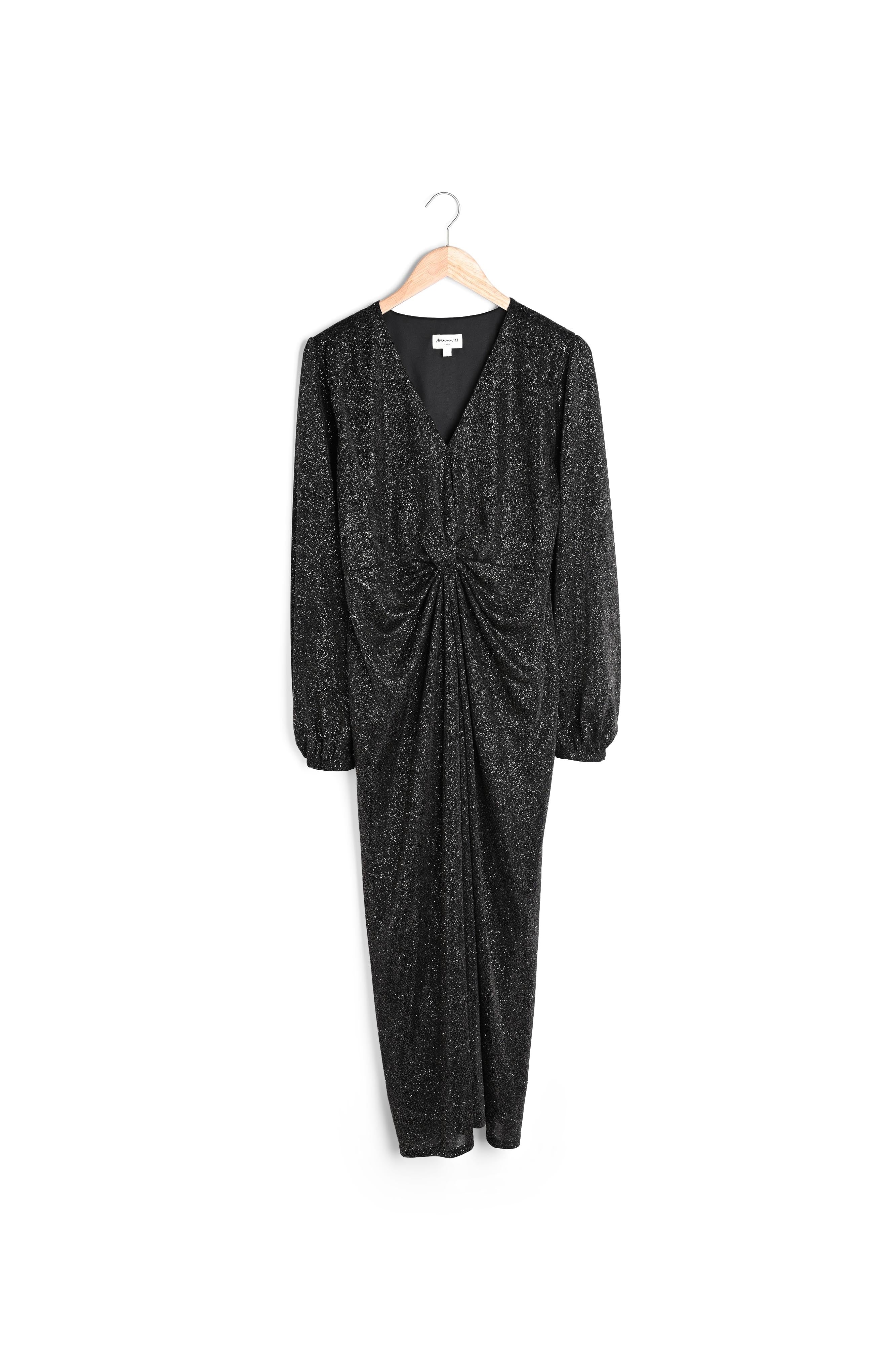 Robe longue noire irisée Hype Faume - seconde main