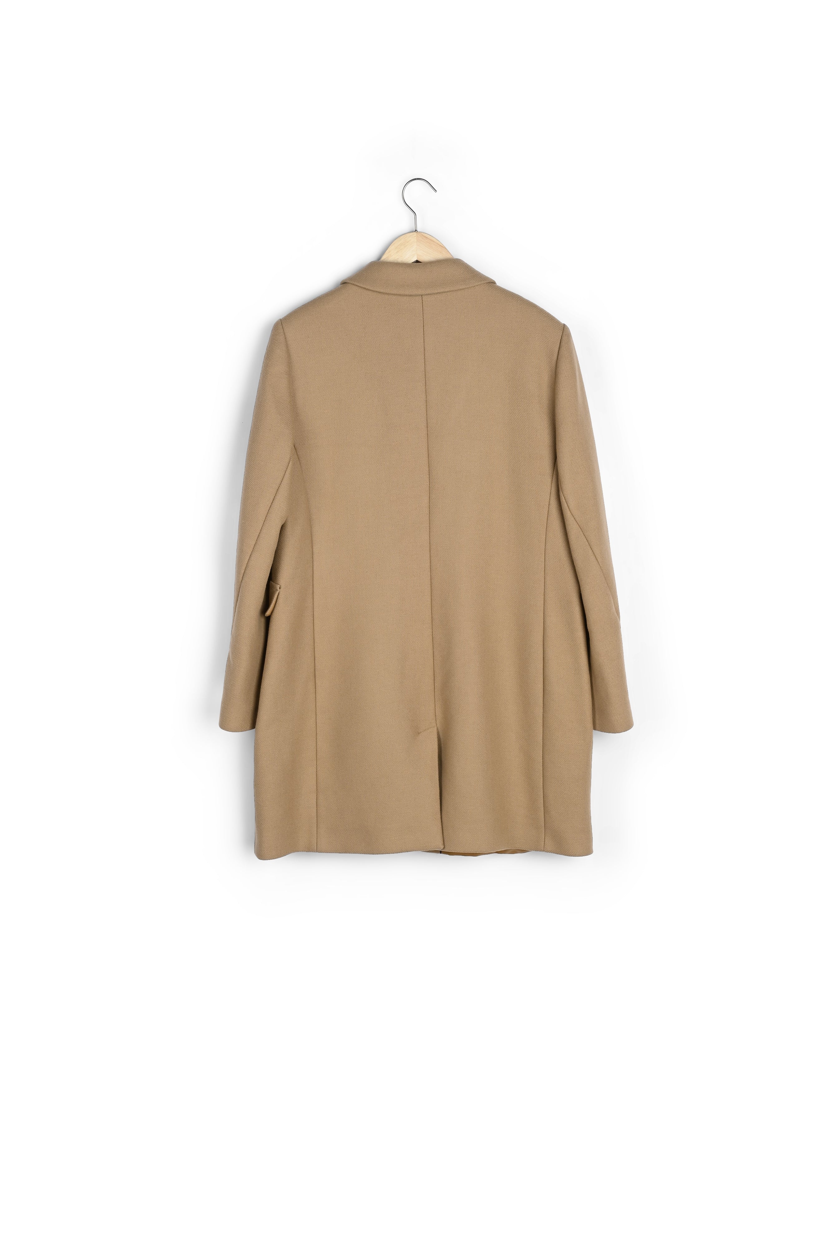 Manteau beige en laine Plume Faume - seconde main