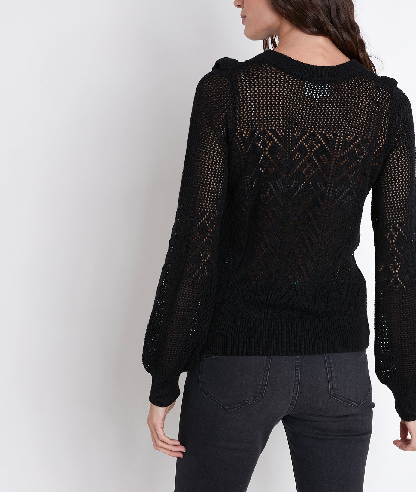 Pull ajouré à volants Aloha Faume - seconde main