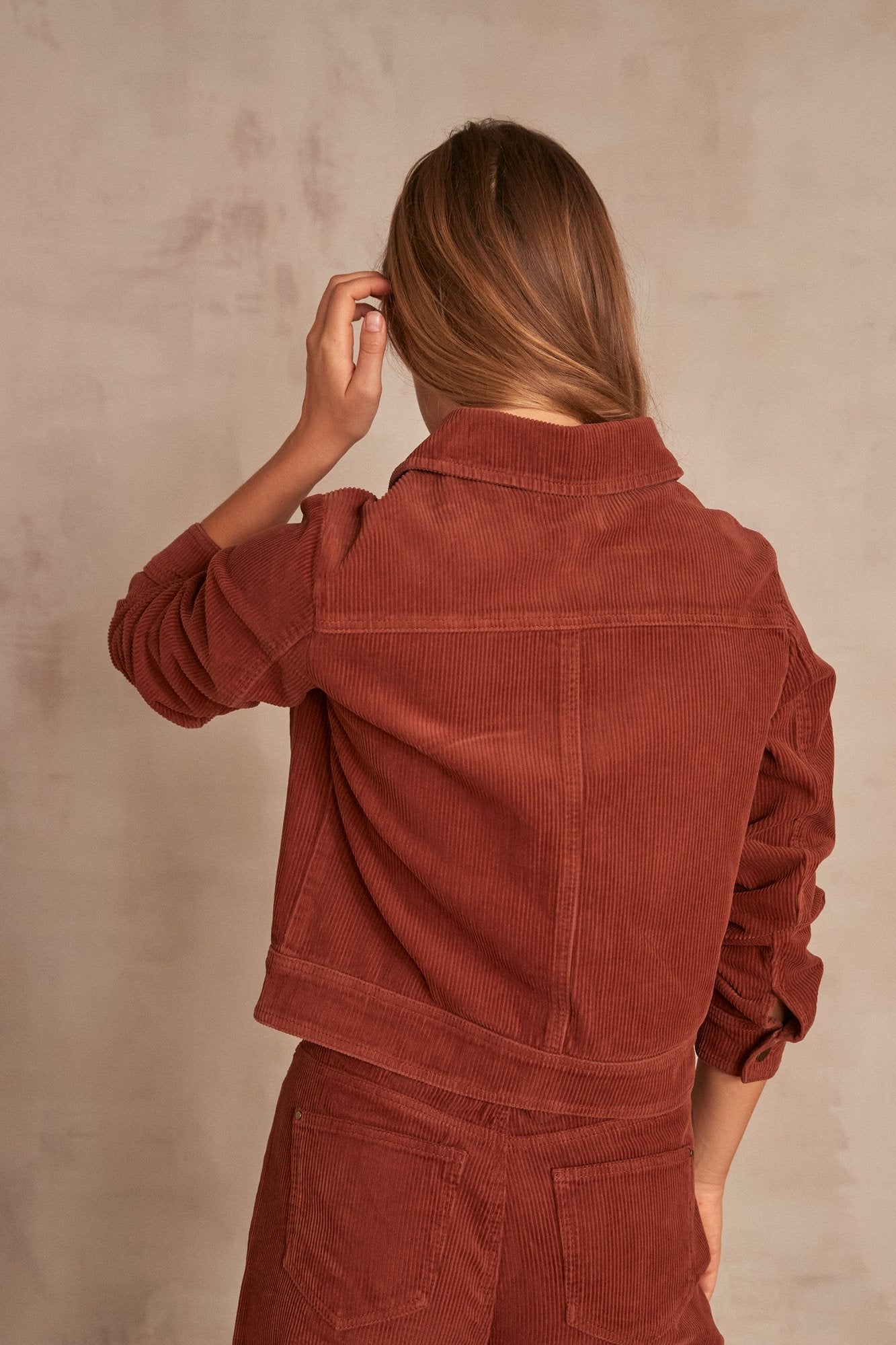 Veste en velours Donna Faume - seconde main