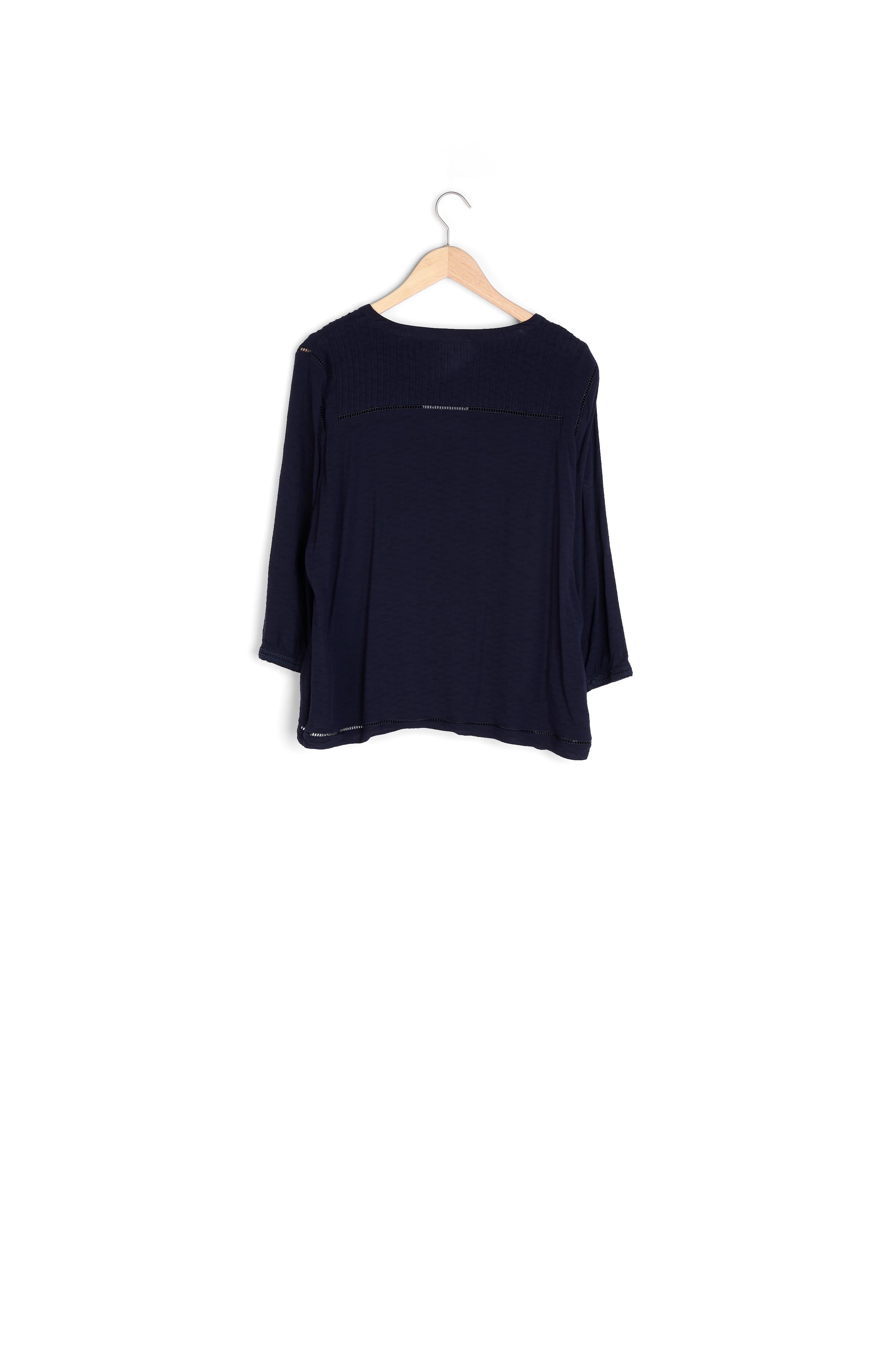 Blouse marine en dentelle Maureen Faume - seconde main