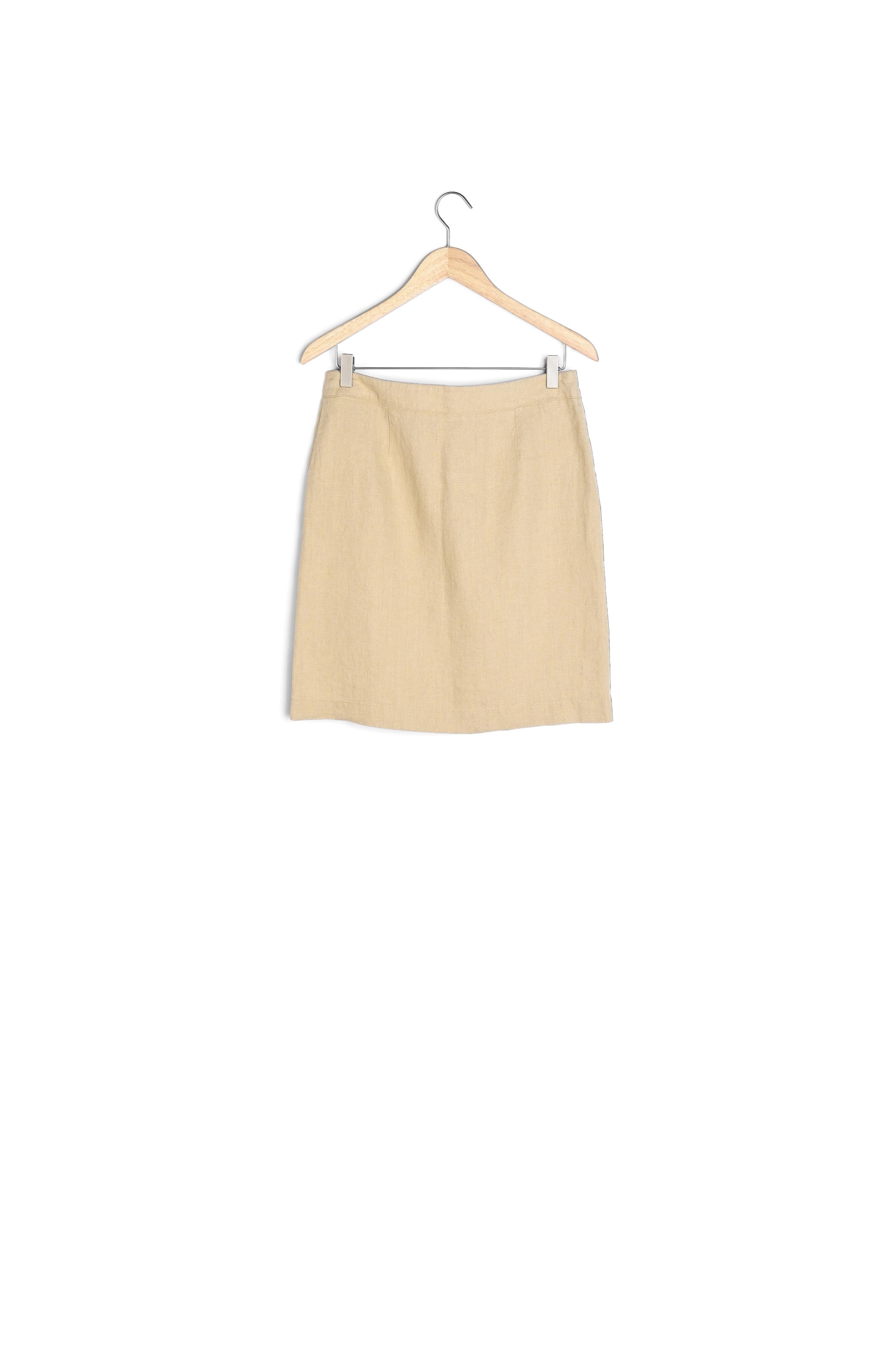 Jupe trapèze en lin Blanche Faume - seconde main