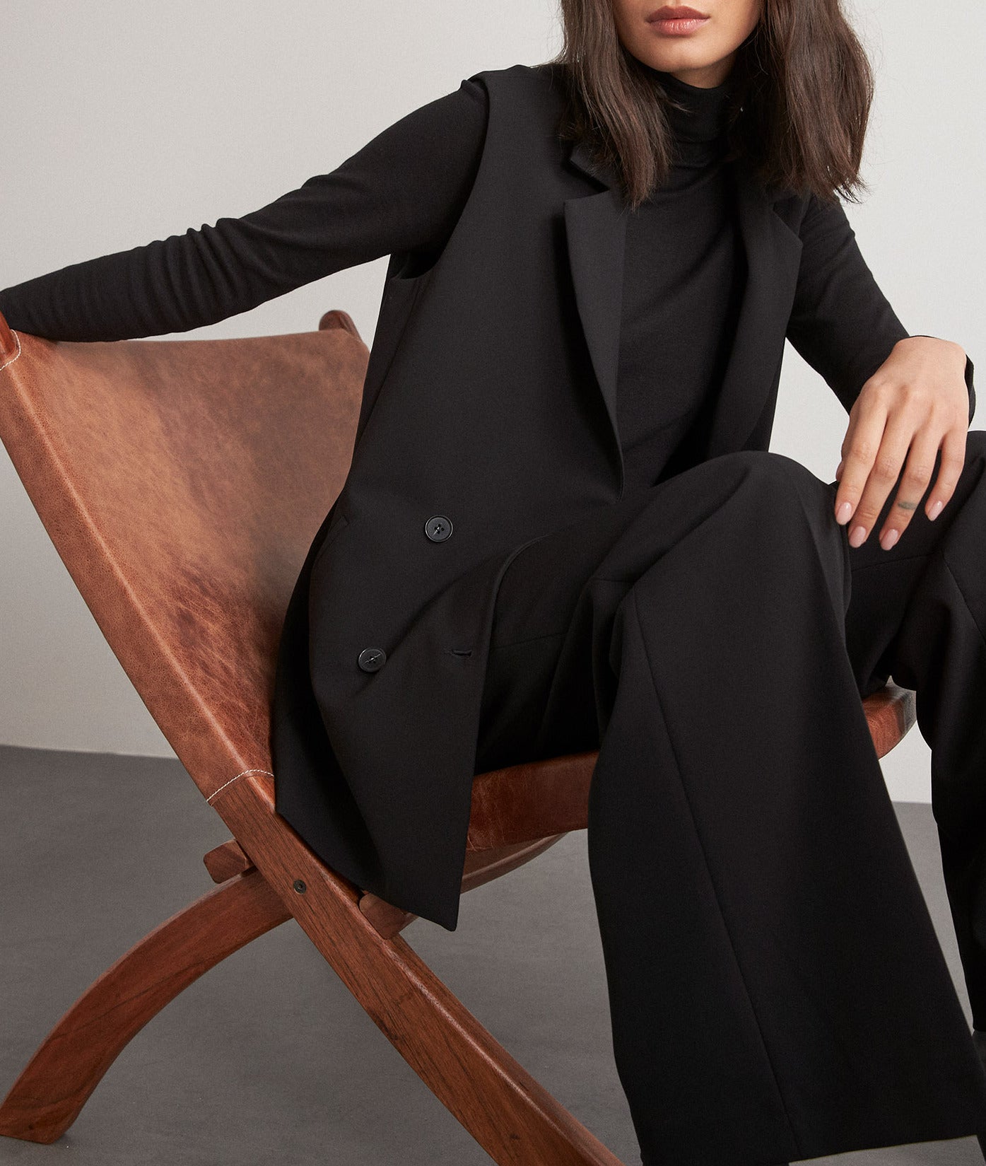 Veste de tailleur sans manches Dava Faume - seconde main