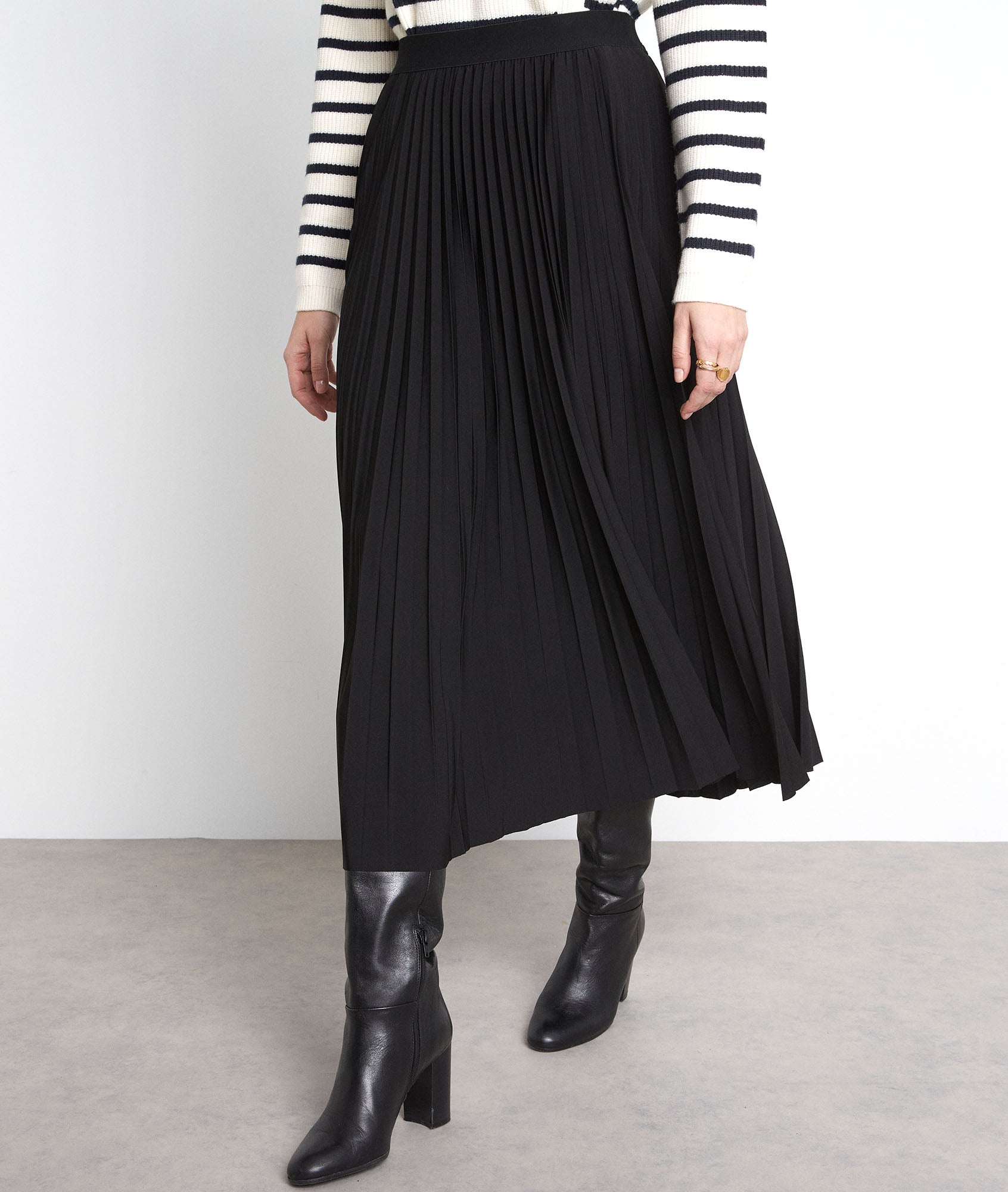 Jupe plissée noir ELARA Faume - seconde main