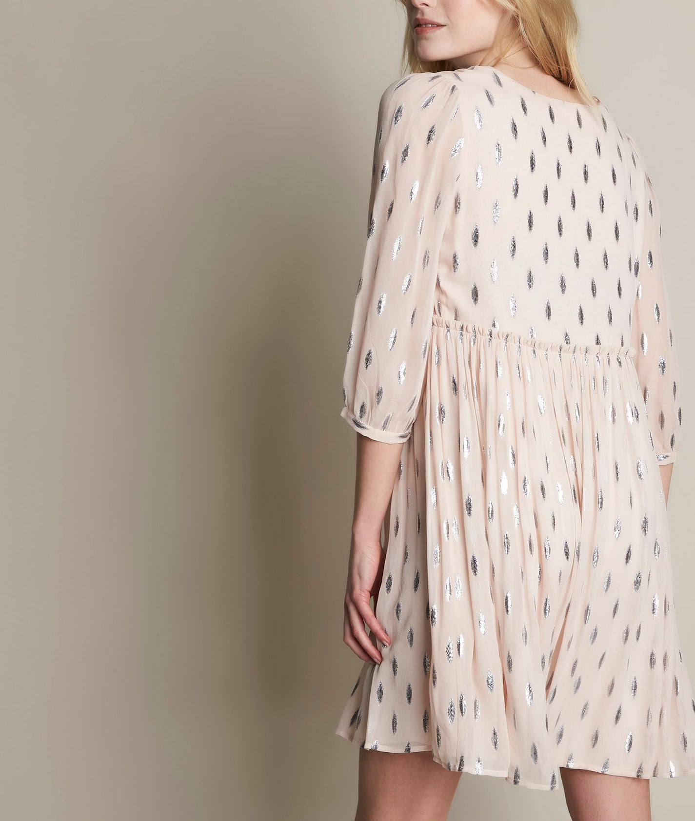 Robe poudre lurex Océane Faume - seconde main