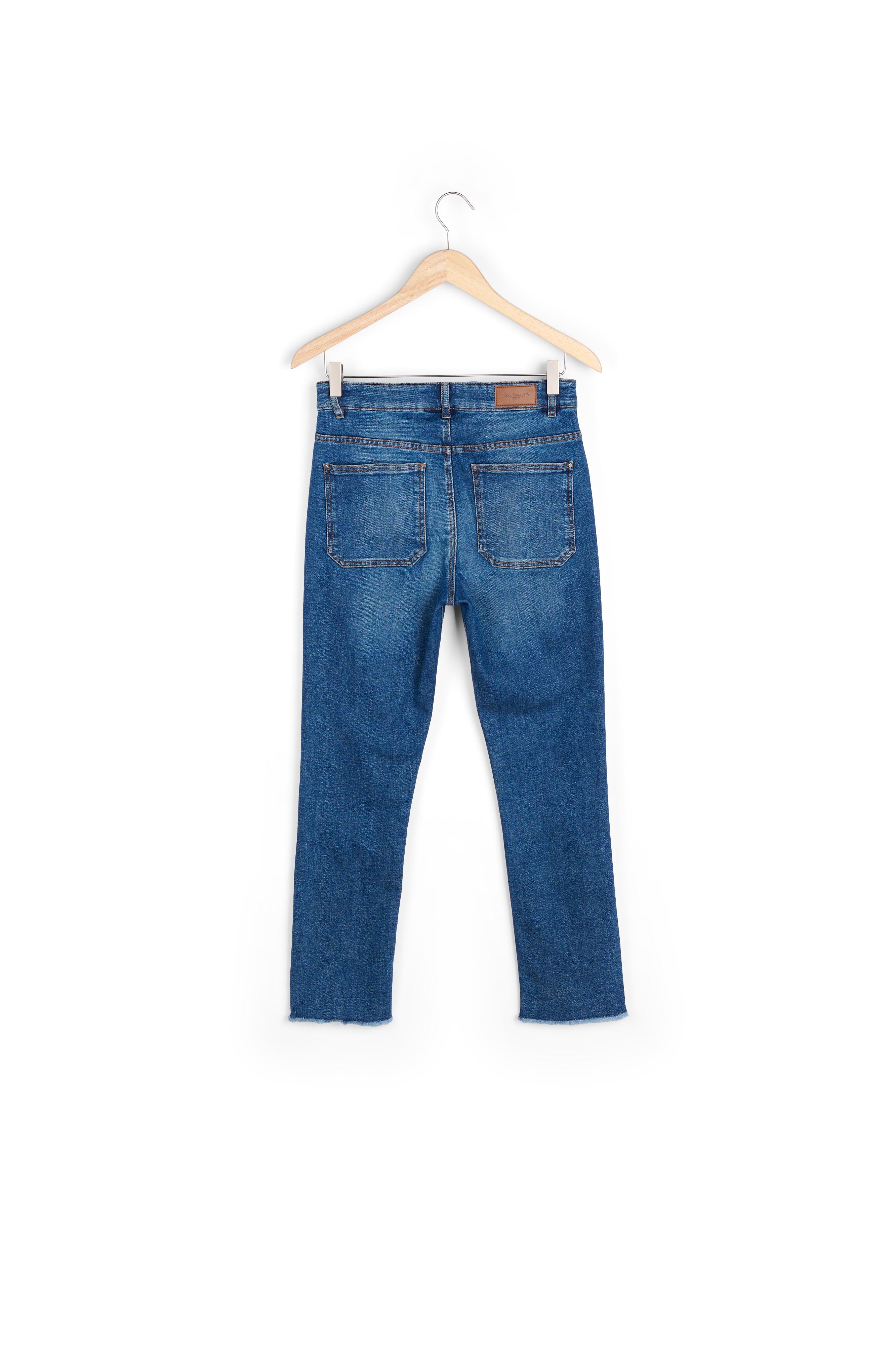 Jean droit raw cut en coton recyclé Patience Faume - seconde main