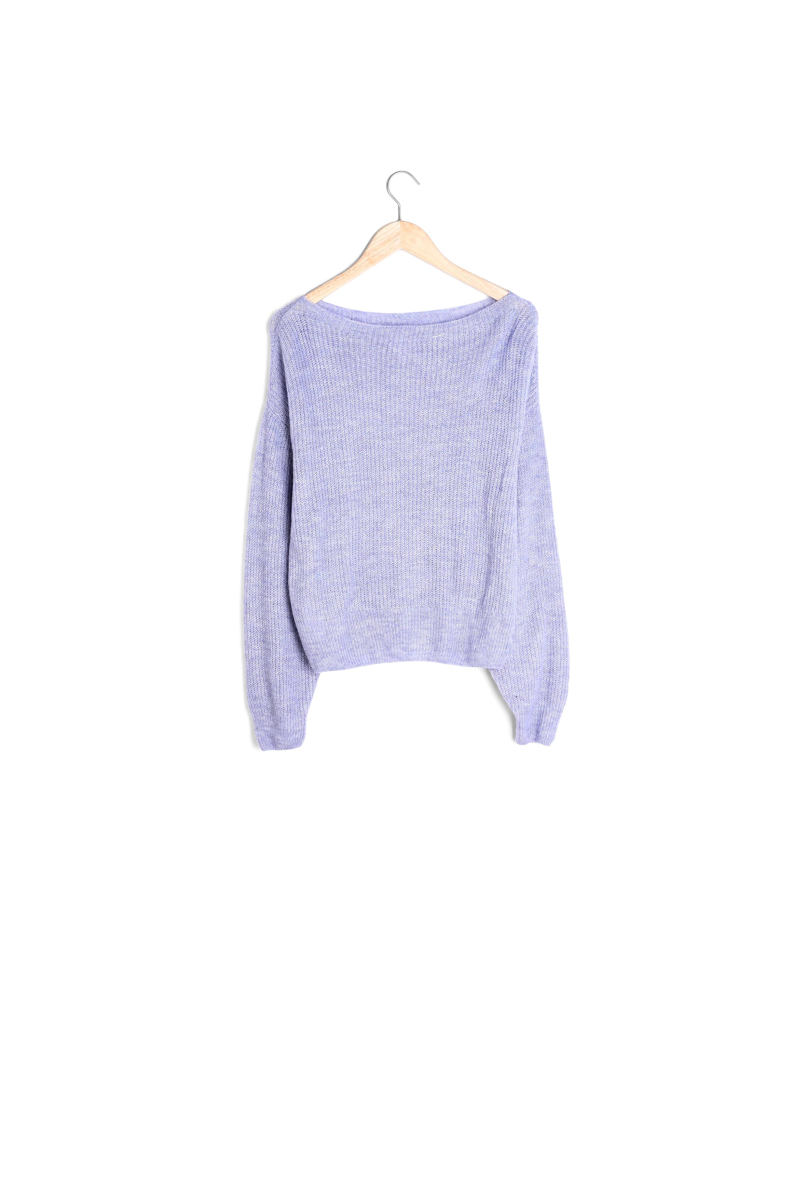 Pull mauve maille fantaisie Amanda Faume - seconde main