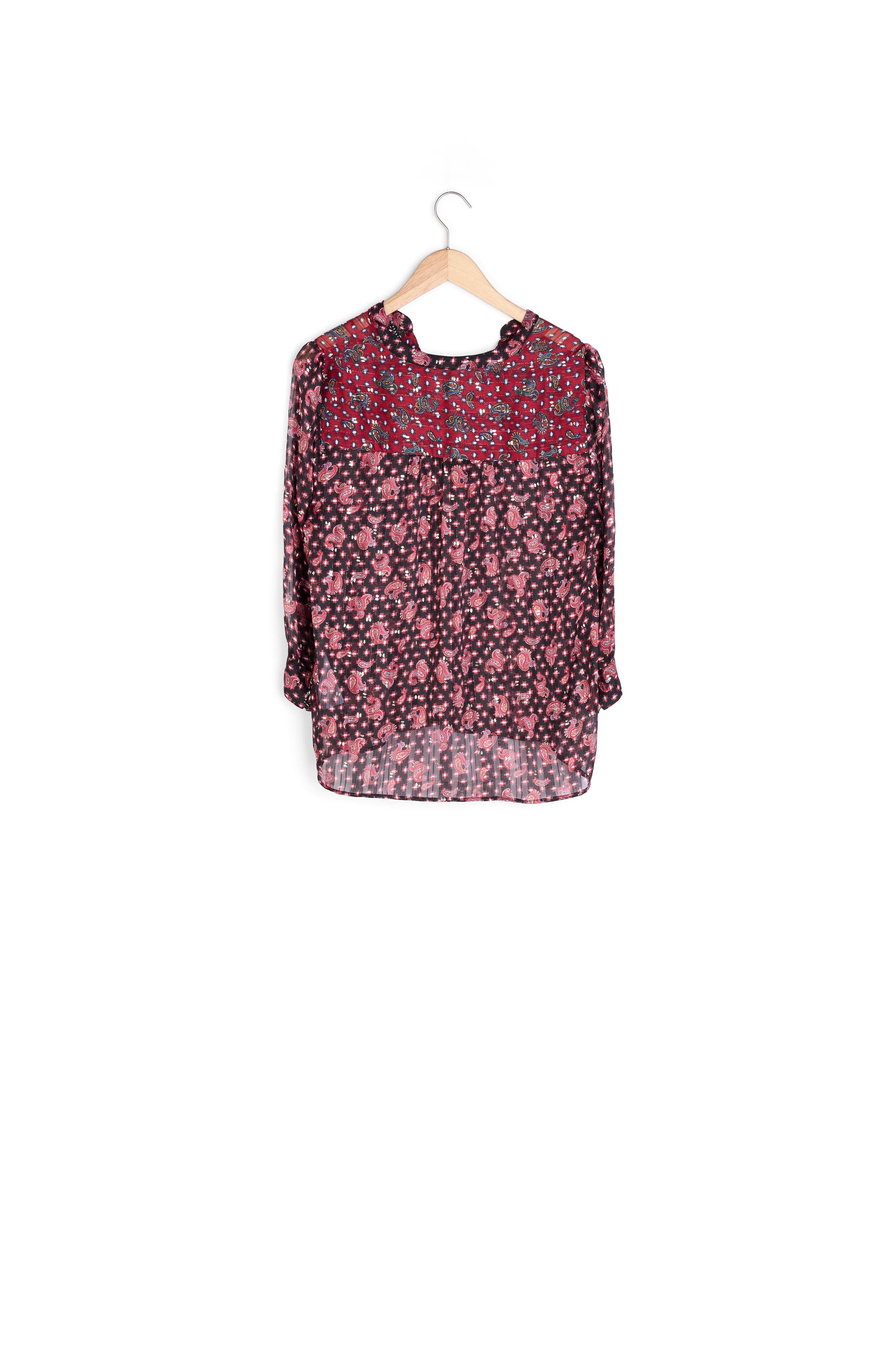 Blouse imprimé lurex Menora Faume - seconde main