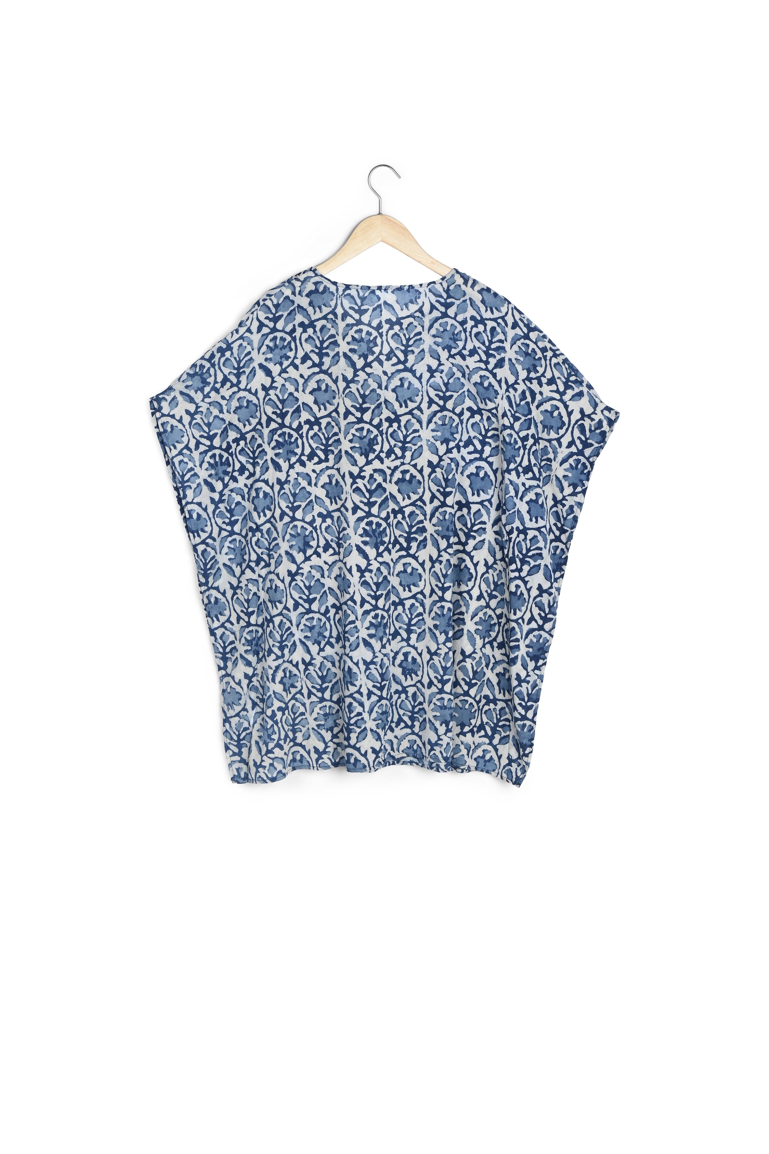 Tunique bohème imprimée bleue Petunia Faume - seconde main