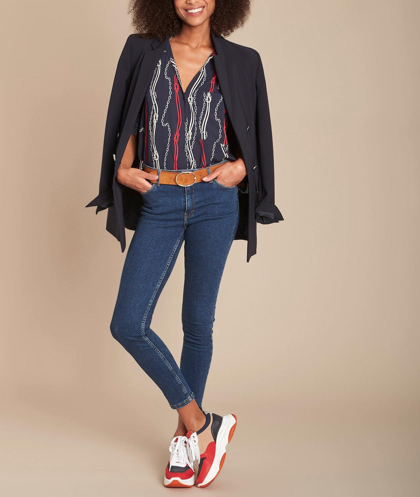 L'Audacieux skinny :  jean brut Sally Faume - seconde main