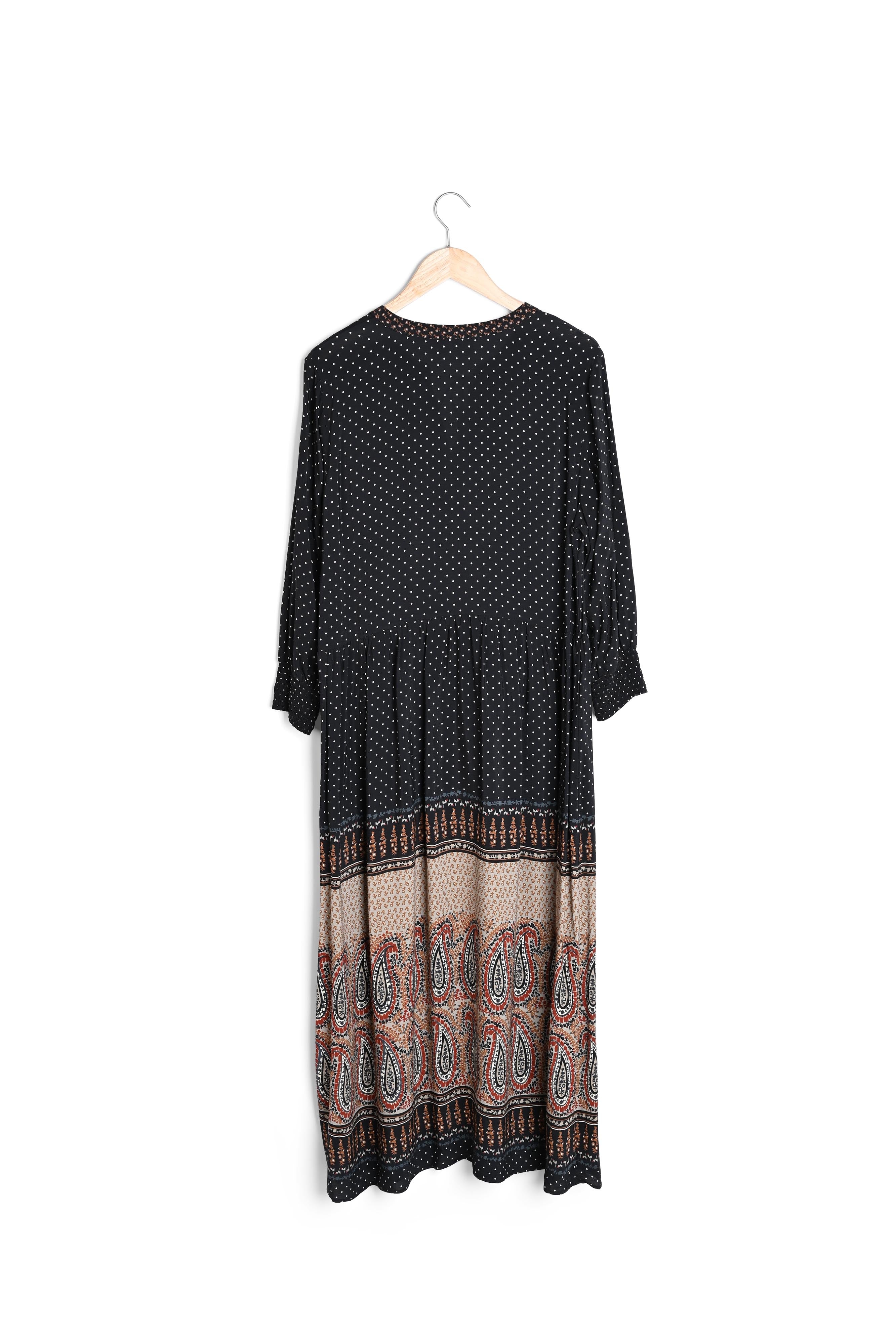 Robe longue imprimé cachemire Illiade Faume - seconde main