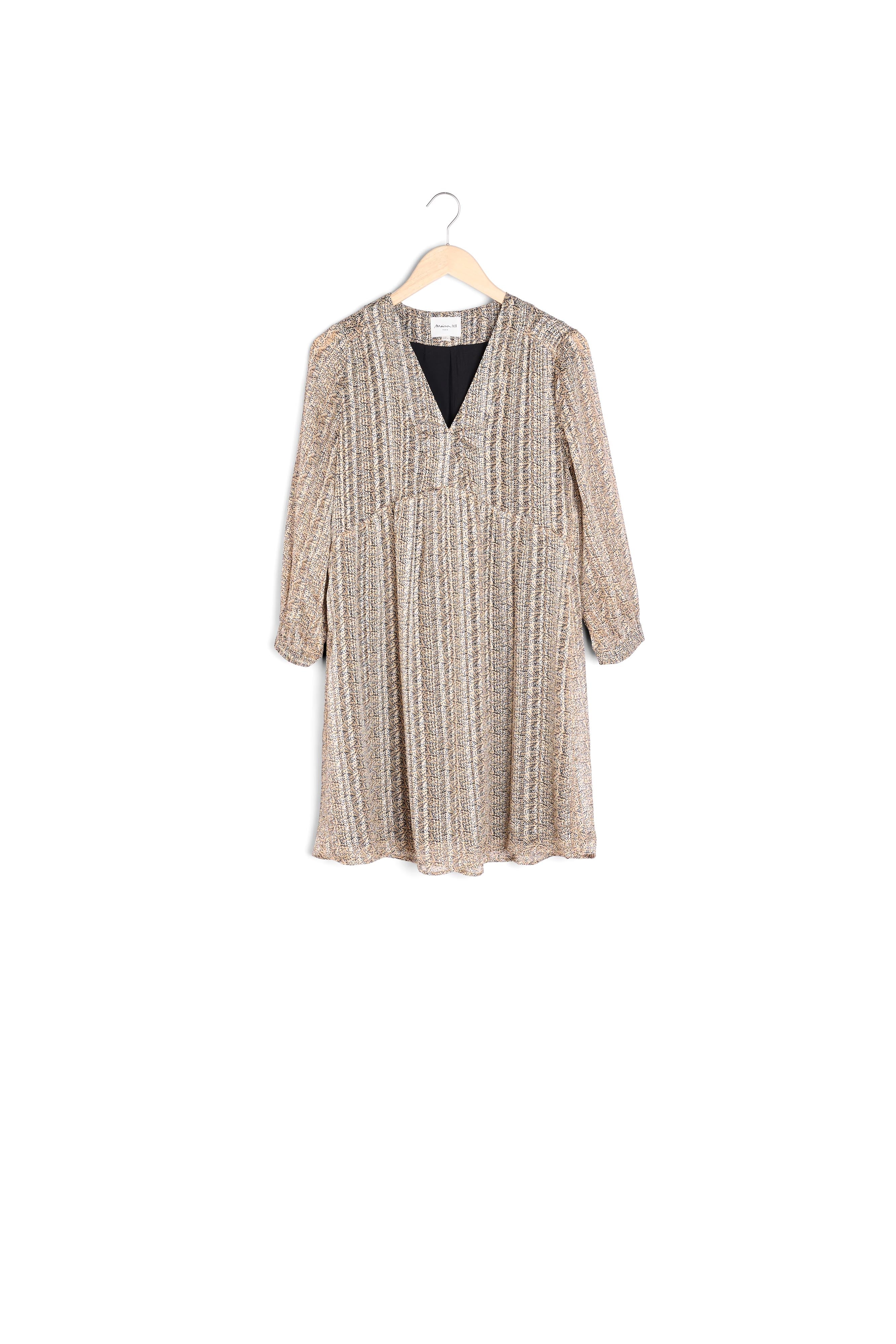 Robe imprimée lurex Lou Faume - seconde main